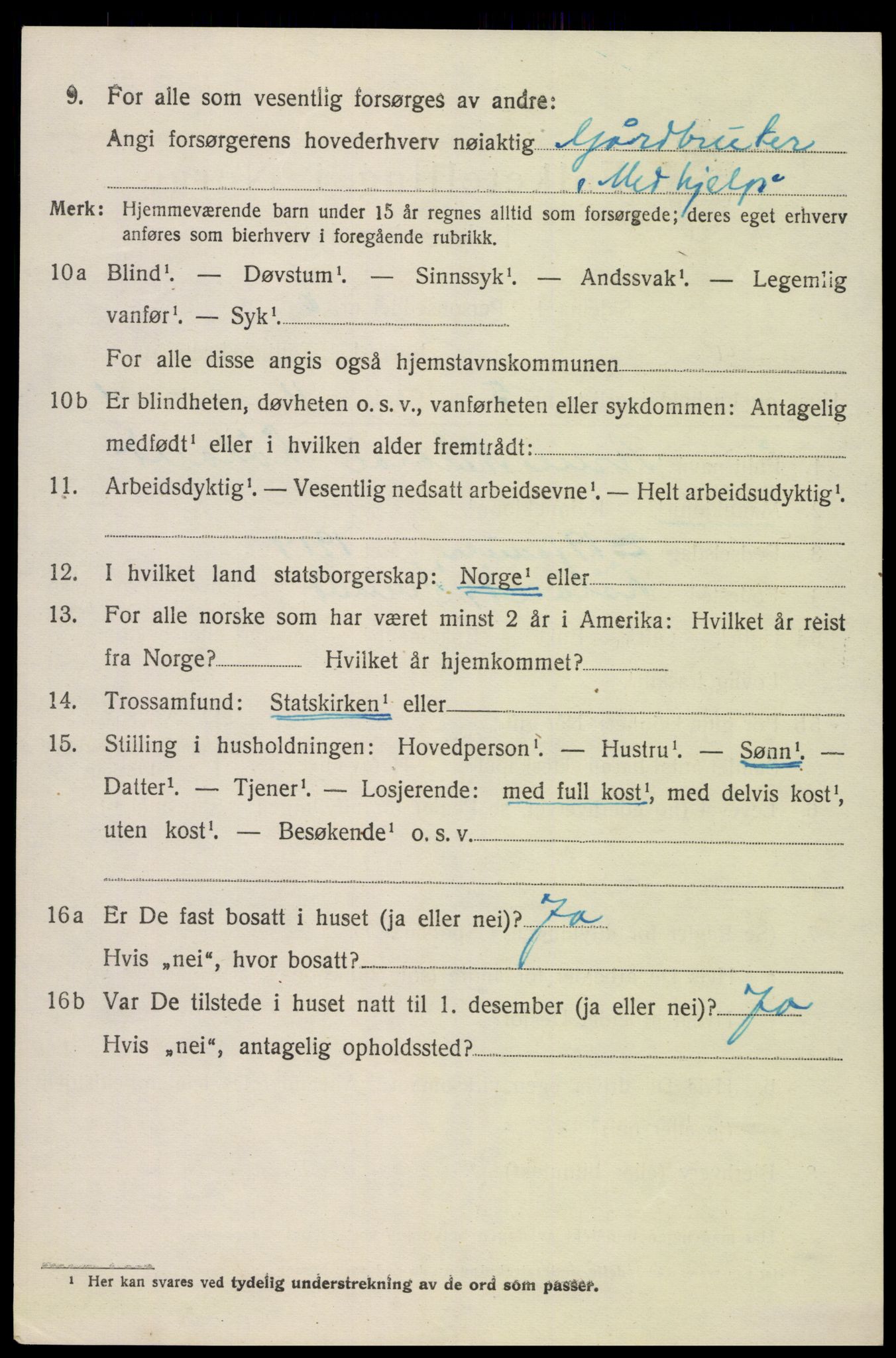 SAK, Folketelling 1920 for 0935 Iveland herred, 1920, s. 978