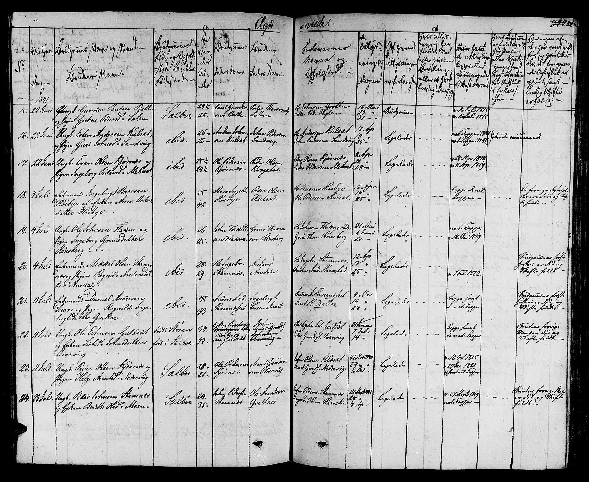 Ministerialprotokoller, klokkerbøker og fødselsregistre - Sør-Trøndelag, SAT/A-1456/695/L1143: Ministerialbok nr. 695A05 /1, 1824-1842, s. 338