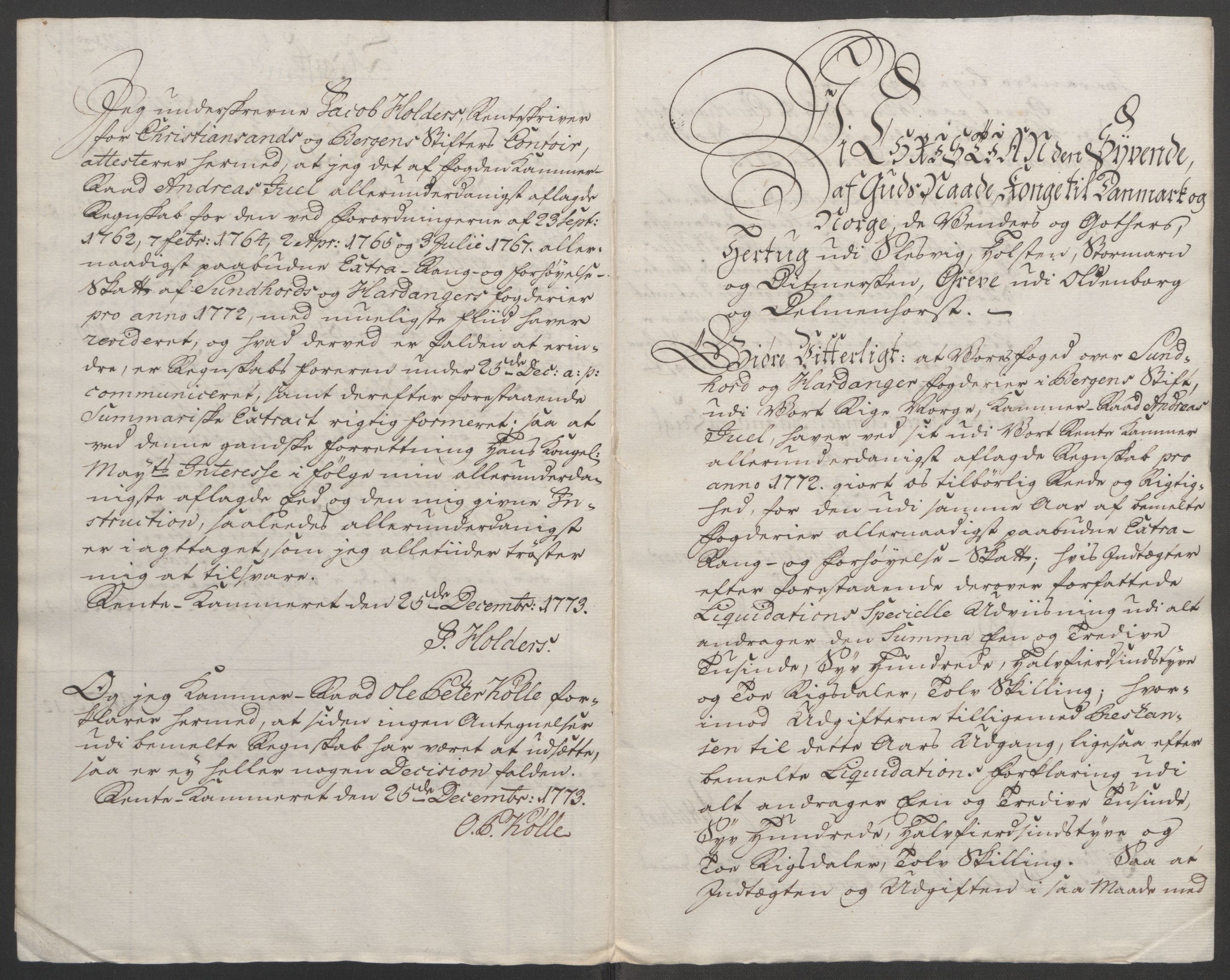 Rentekammeret inntil 1814, Reviderte regnskaper, Fogderegnskap, RA/EA-4092/R48/L3136: Ekstraskatten Sunnhordland og Hardanger, 1762-1772, s. 267