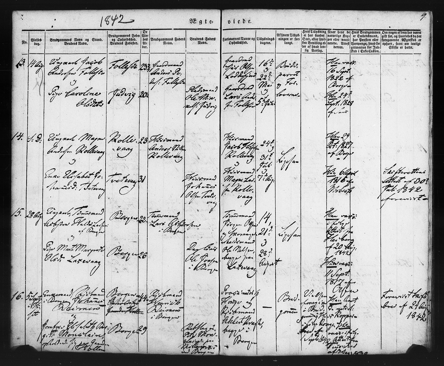 Askøy Sokneprestembete, AV/SAB-A-74101/H/Ha/Haa/Haaa/L0006: Ministerialbok nr. A 6, 1840-1852, s. 9