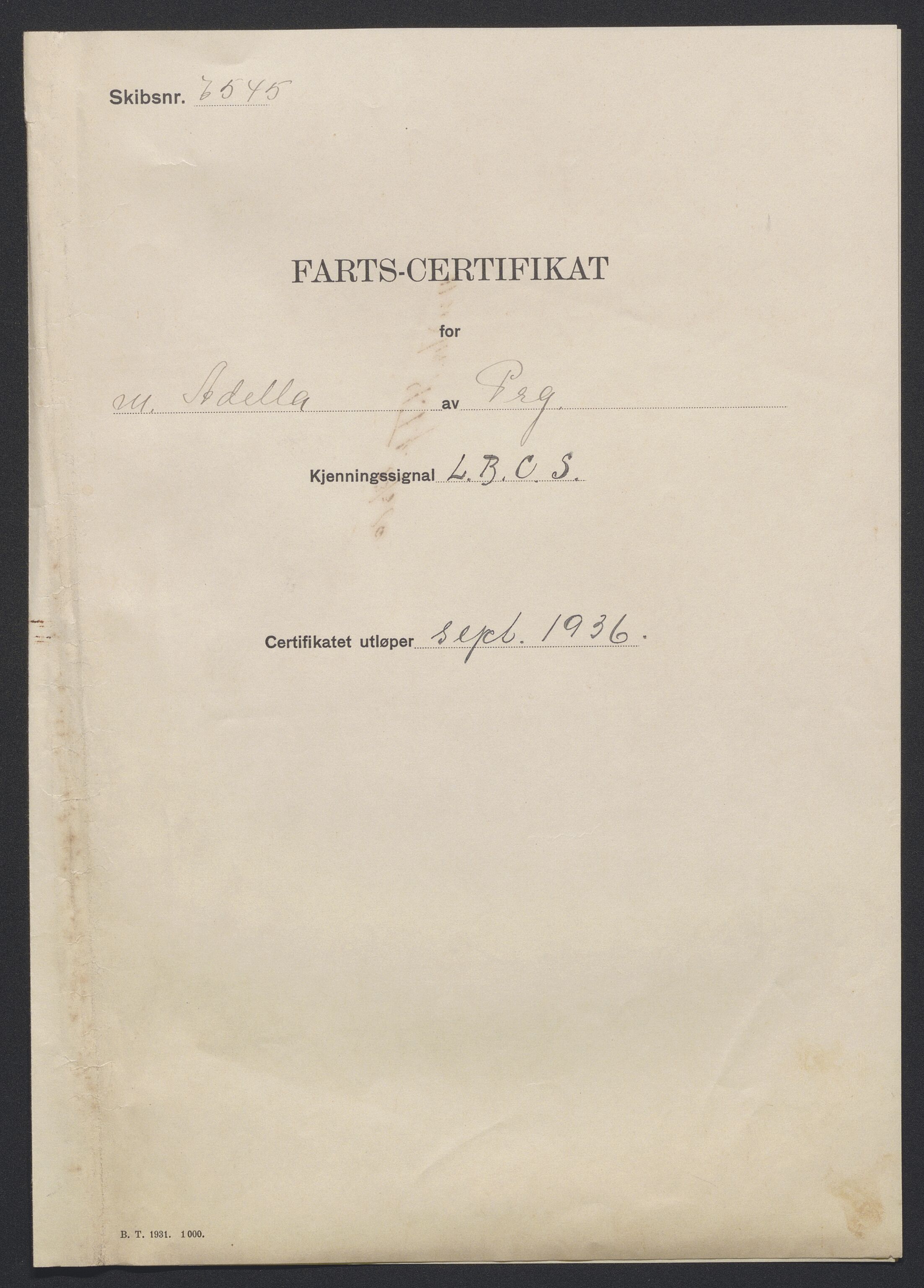Sjøfartsdirektoratet med forløpere, skipsmapper slettede skip, AV/RA-S-4998/F/Fa/L0005: --, 1864-1933, s. 4