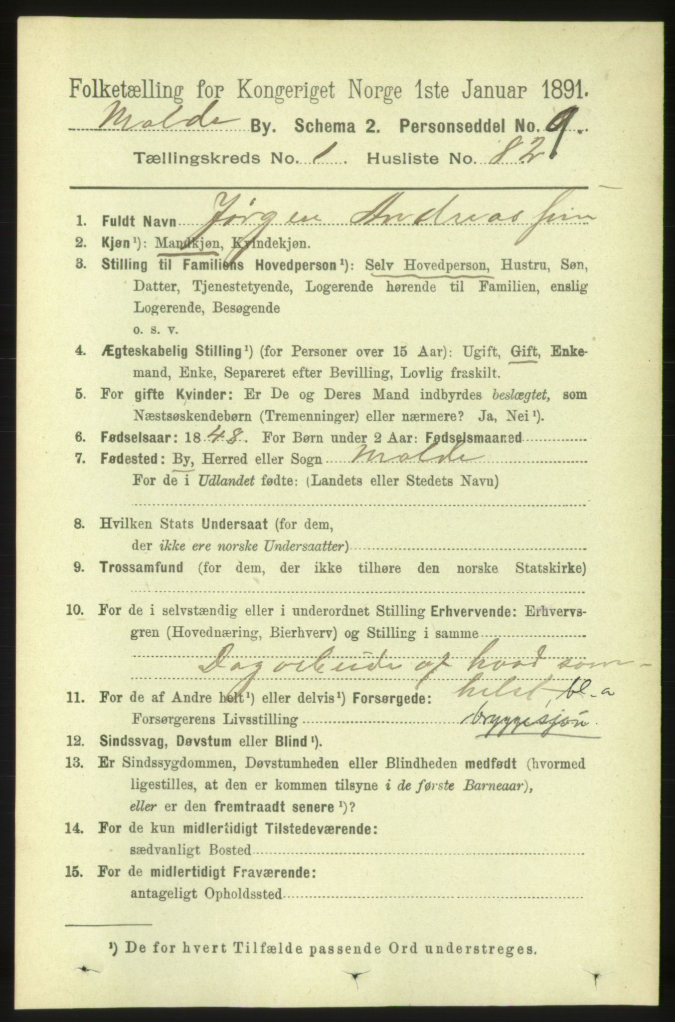 RA, Folketelling 1891 for 1502 Molde kjøpstad, 1891, s. 986