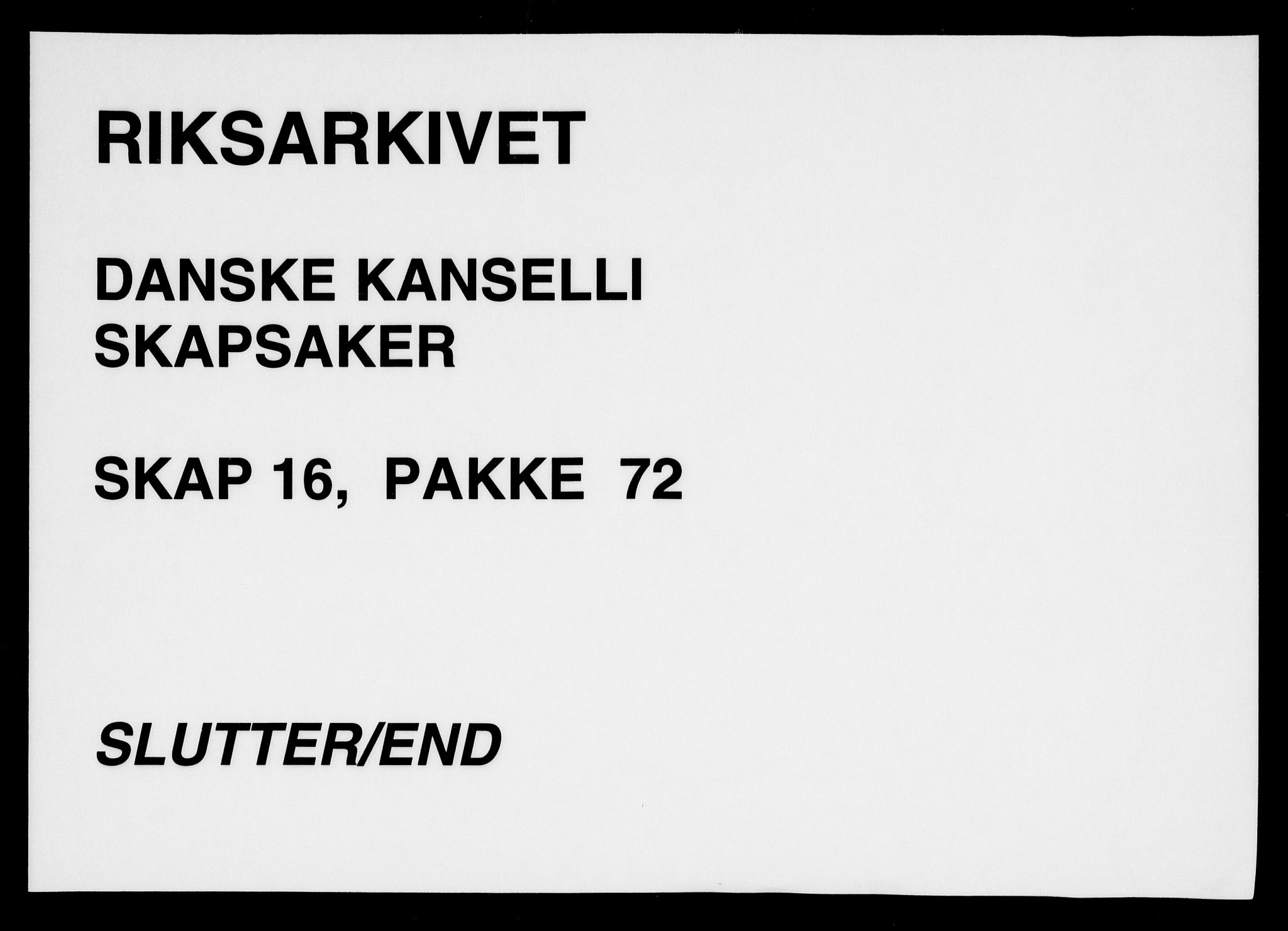 Danske Kanselli, Skapsaker, AV/RA-EA-4061/F/L0125: Skap 16, pakke 69-73, 1782-1794, s. 450