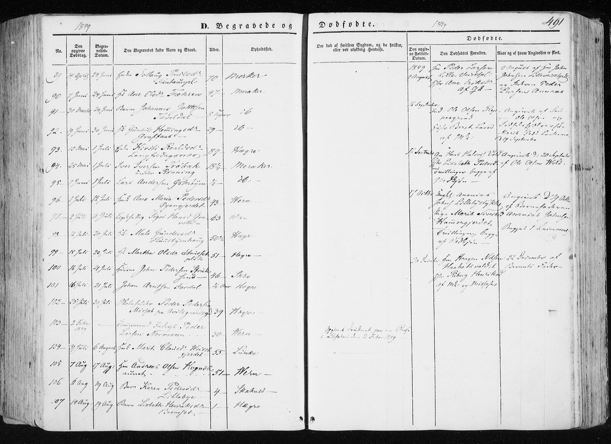 Ministerialprotokoller, klokkerbøker og fødselsregistre - Nord-Trøndelag, SAT/A-1458/709/L0074: Ministerialbok nr. 709A14, 1845-1858, s. 491