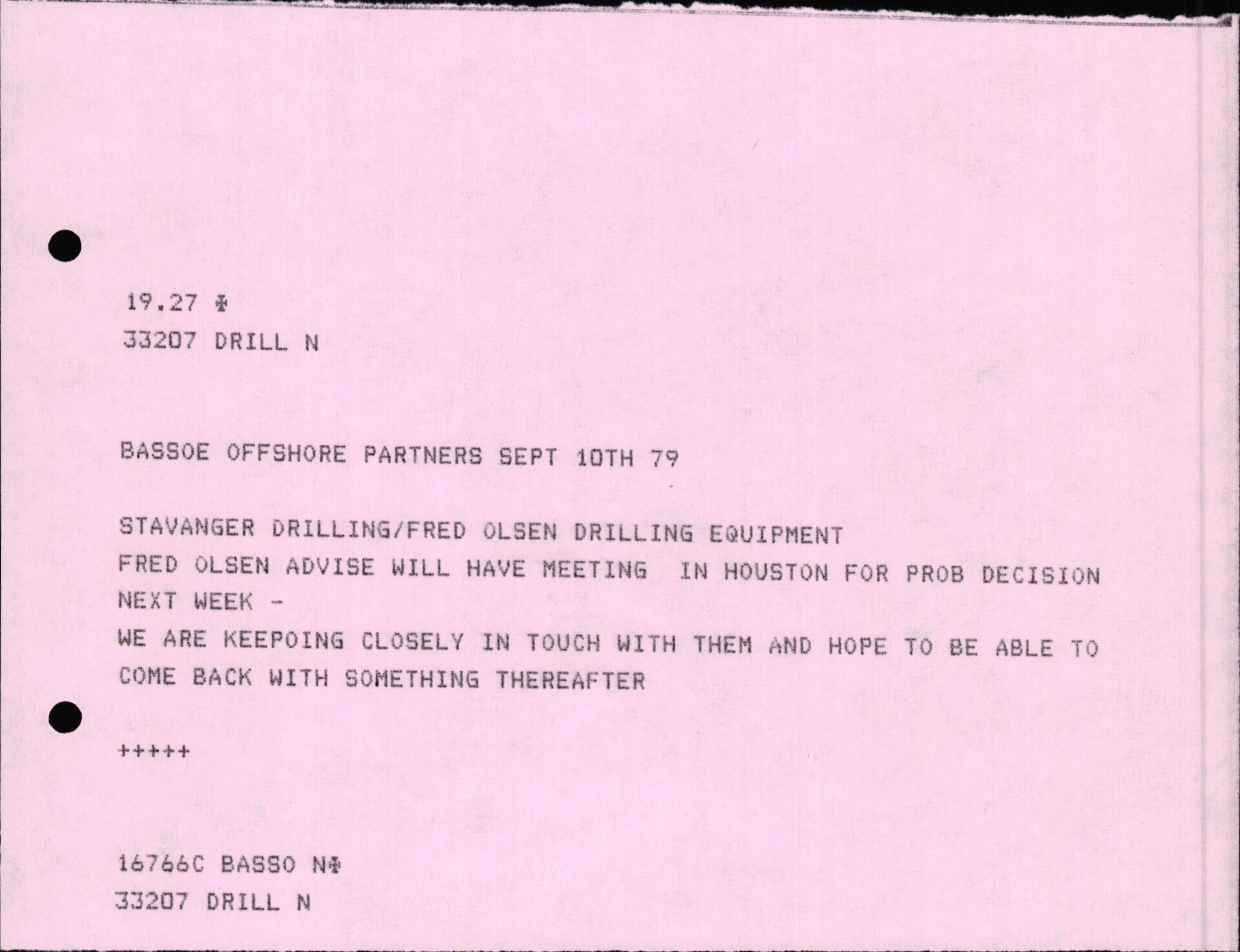 Pa 1503 - Stavanger Drilling AS, SAST/A-101906/2/E/Ec/Eca/L0005: Sak og korrespondanse, 1975-1980