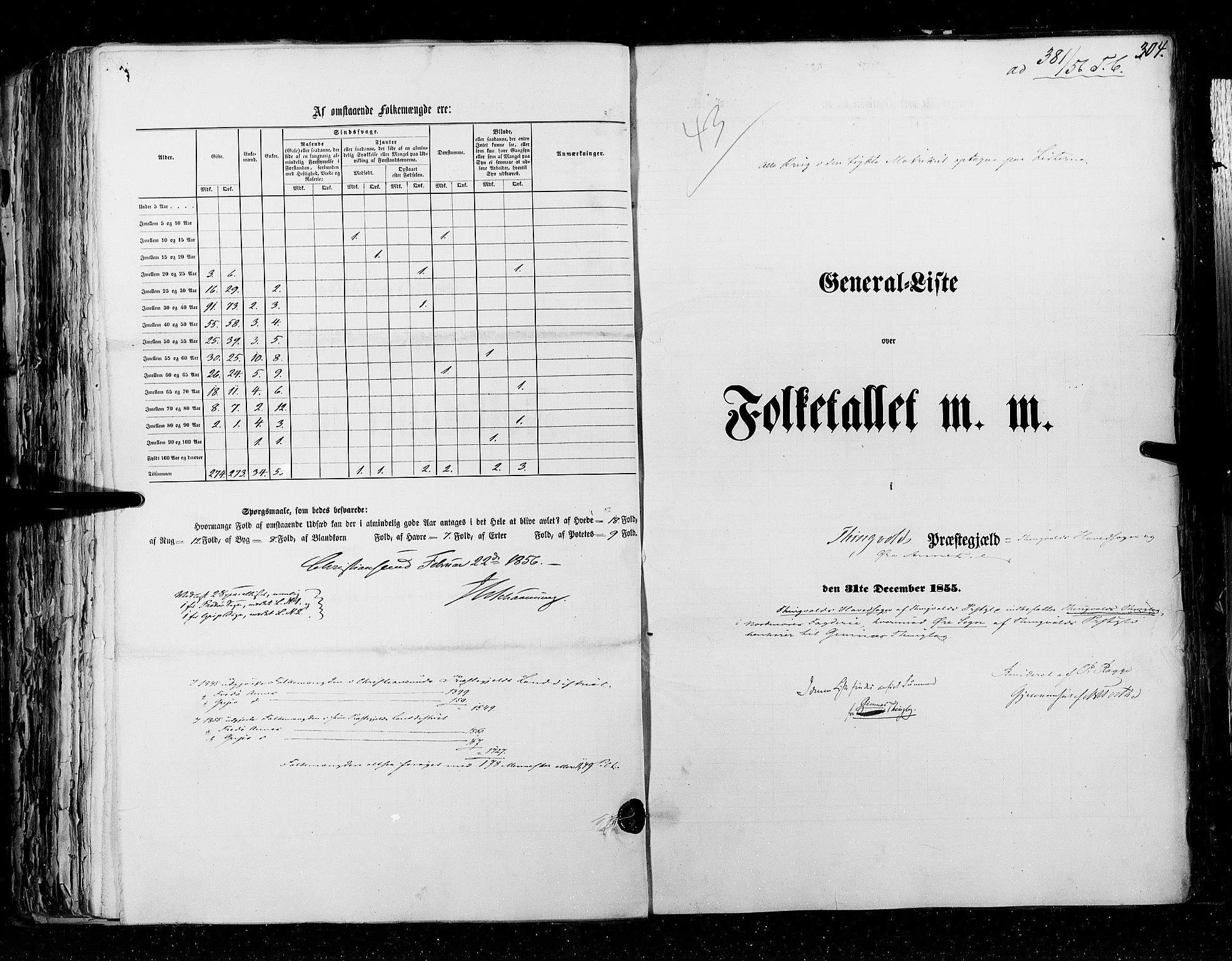 RA, Folketellingen 1855, bind 5: Nordre Bergenhus amt, Romsdal amt og Søndre Trondhjem amt, 1855, s. 304