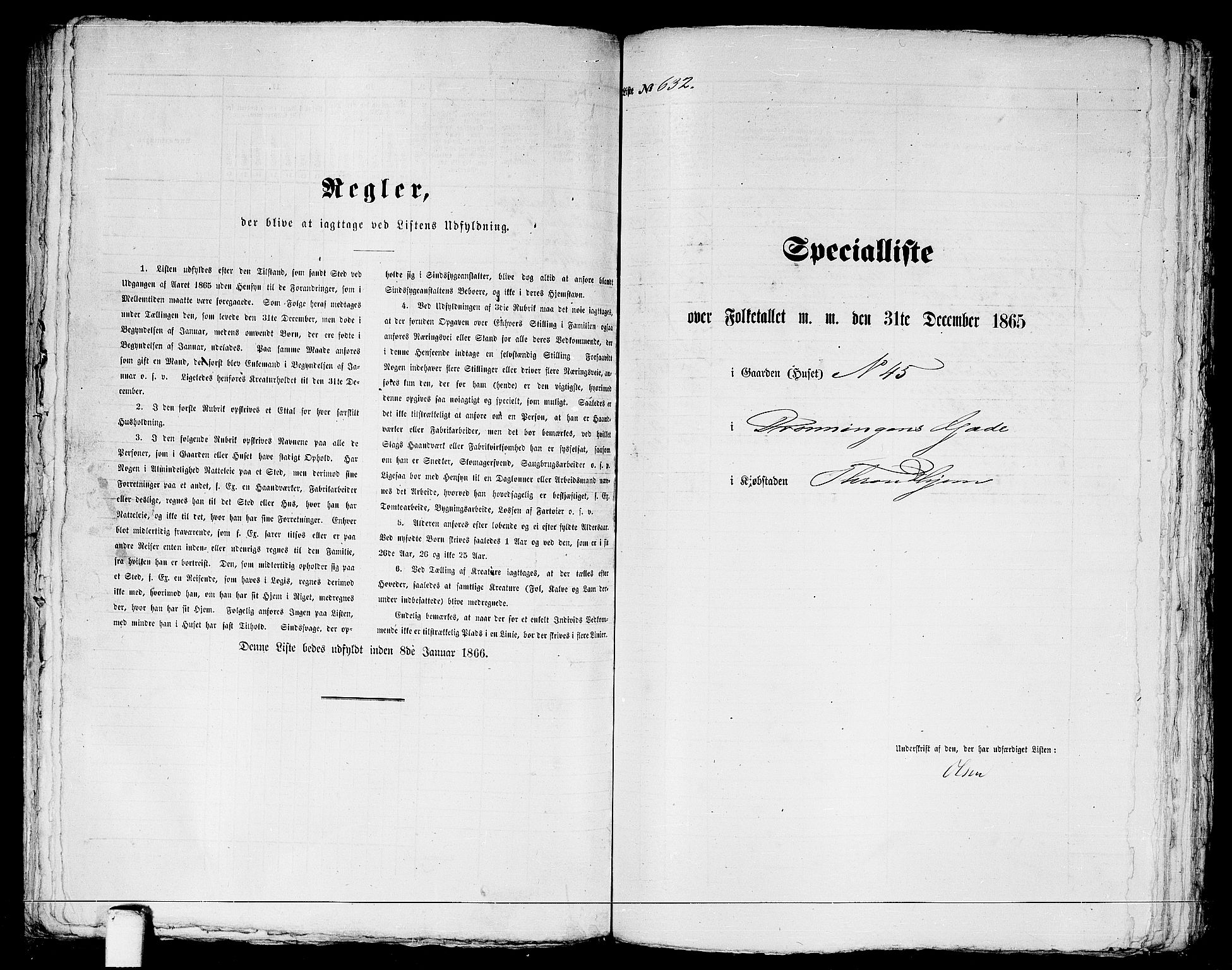 RA, Folketelling 1865 for 1601 Trondheim kjøpstad, 1865, s. 1313