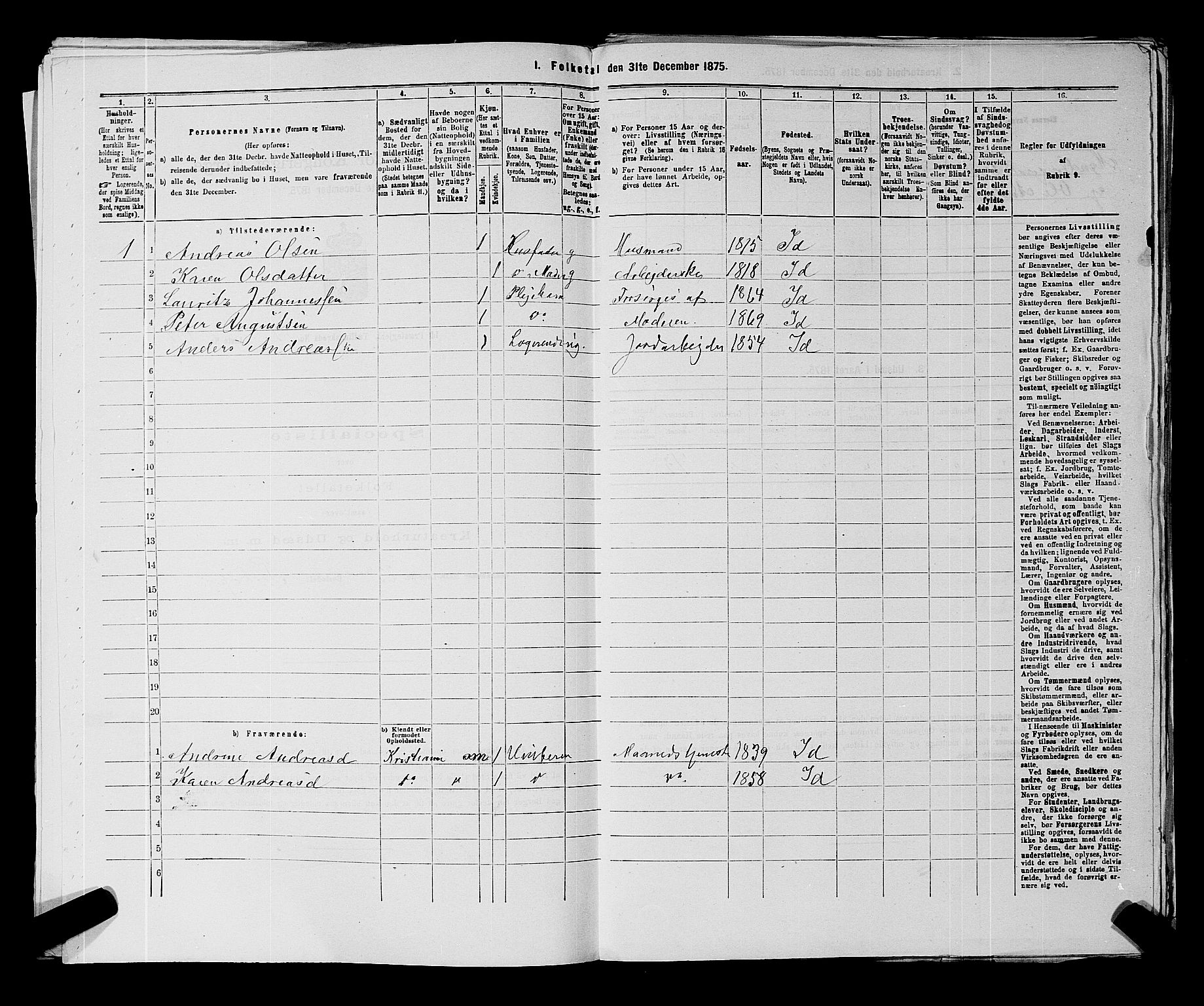 RA, Folketelling 1875 for 0117P Idd prestegjeld, 1875, s. 179