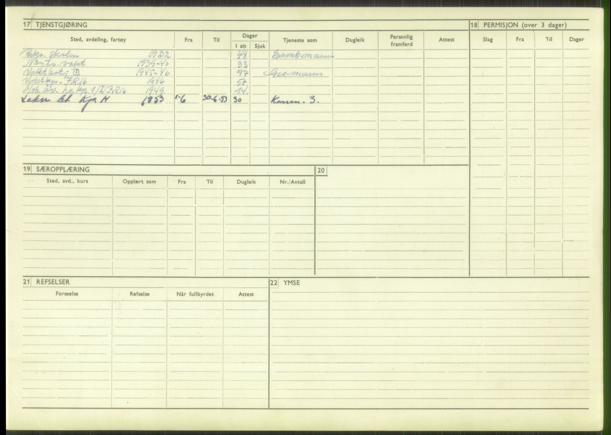 Forsvaret, Troms infanteriregiment nr. 16, AV/RA-RAFA-3146/P/Pa/L0016: Rulleblad for regimentets menige mannskaper, årsklasse 1932, 1932, s. 8