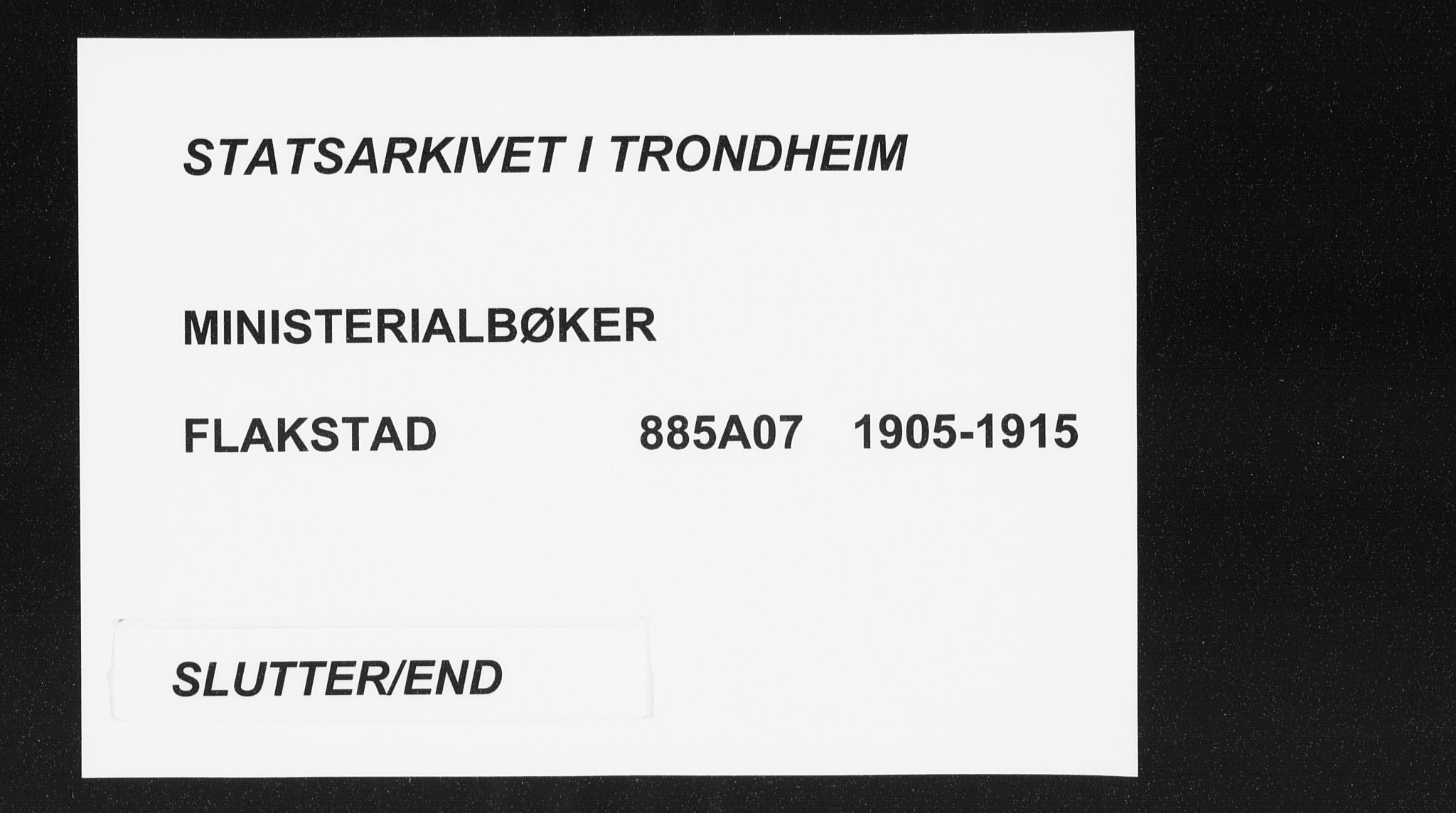Ministerialprotokoller, klokkerbøker og fødselsregistre - Nordland, SAT/A-1459/885/L1206: Ministerialbok nr. 885A07, 1905-1915