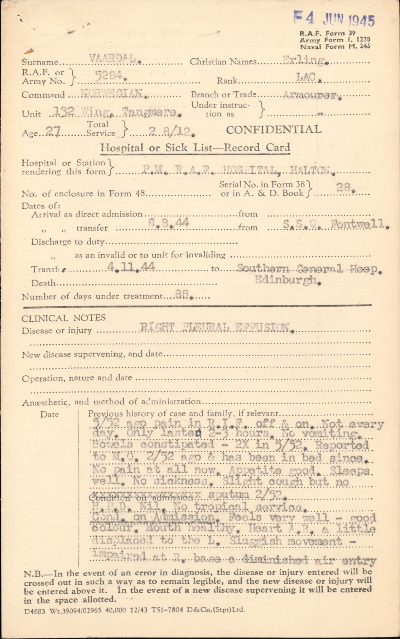 Forsvaret, Forsvarets overkommando/Luftforsvarsstaben, AV/RA-RAFA-4079/P/Pa/L0052: Personellpapirer, 1917, s. 481