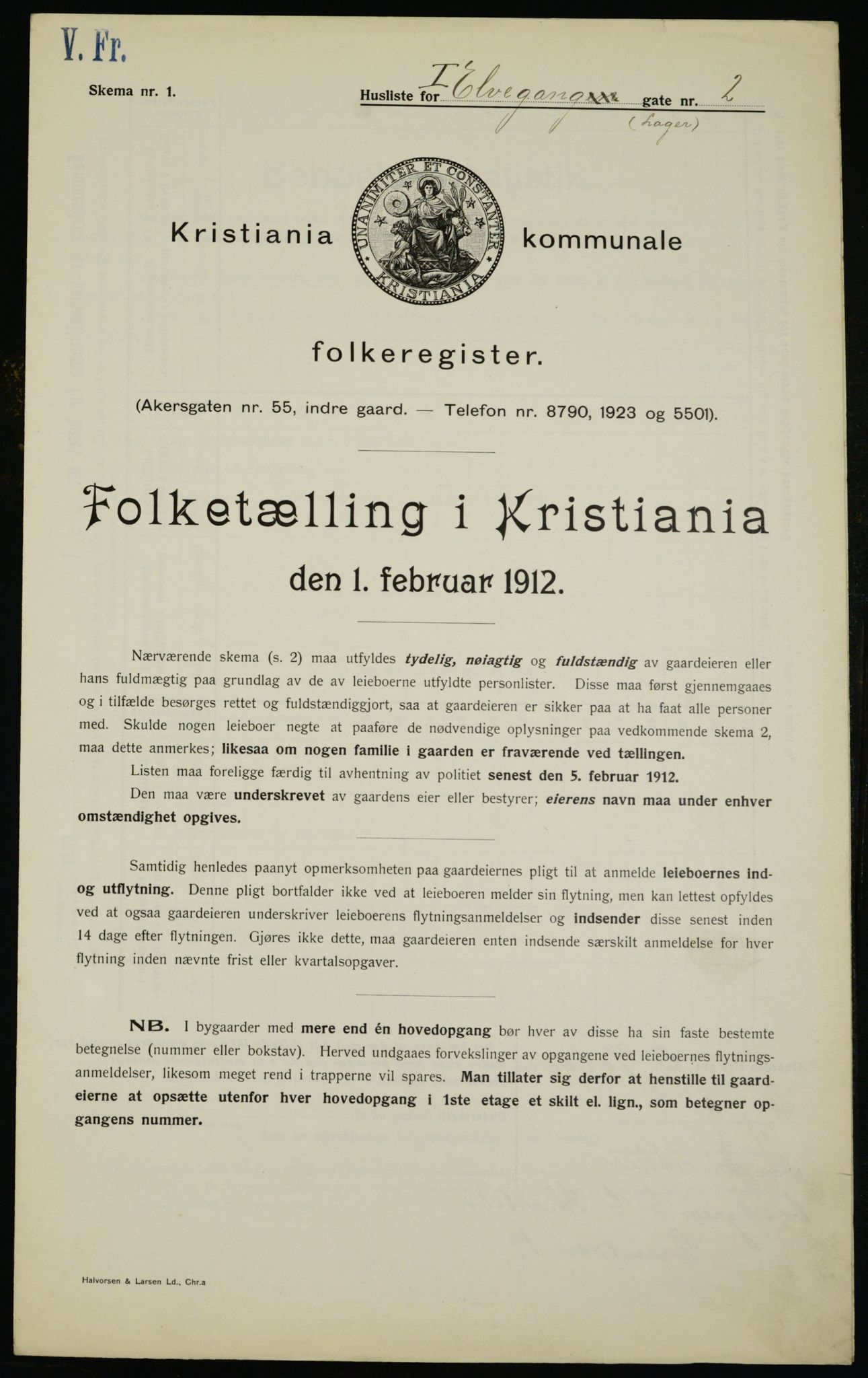 OBA, Kommunal folketelling 1.2.1912 for Kristiania, 1912, s. 20820