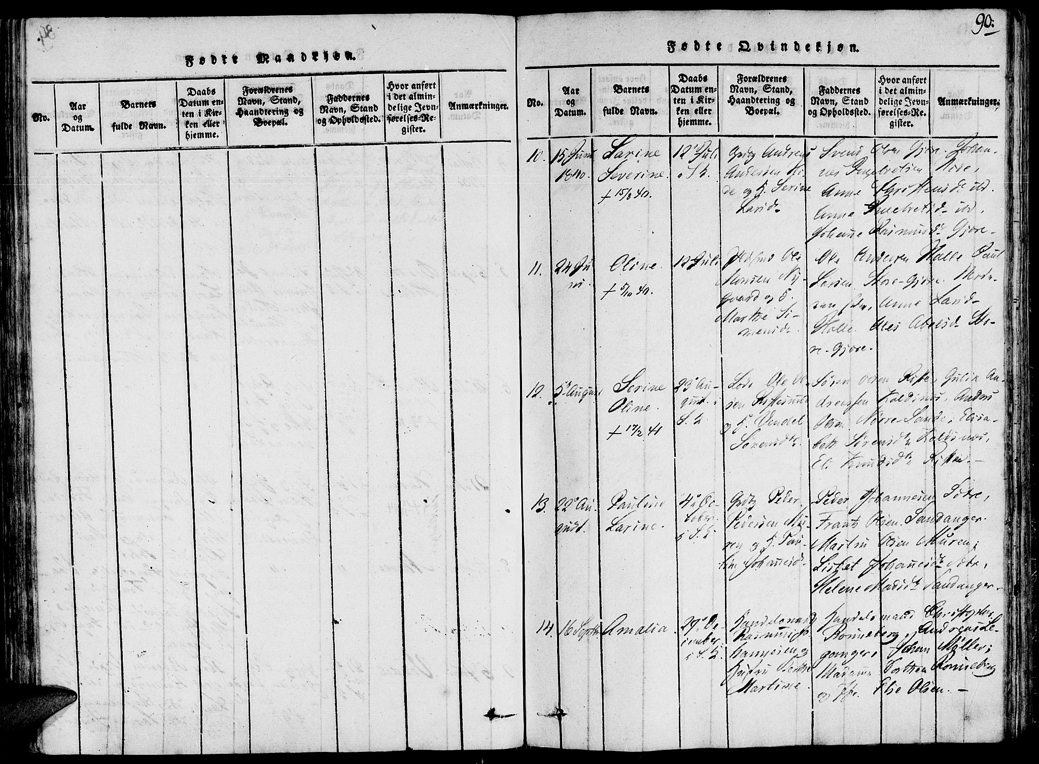 Ministerialprotokoller, klokkerbøker og fødselsregistre - Møre og Romsdal, AV/SAT-A-1454/503/L0033: Ministerialbok nr. 503A01, 1816-1841, s. 90