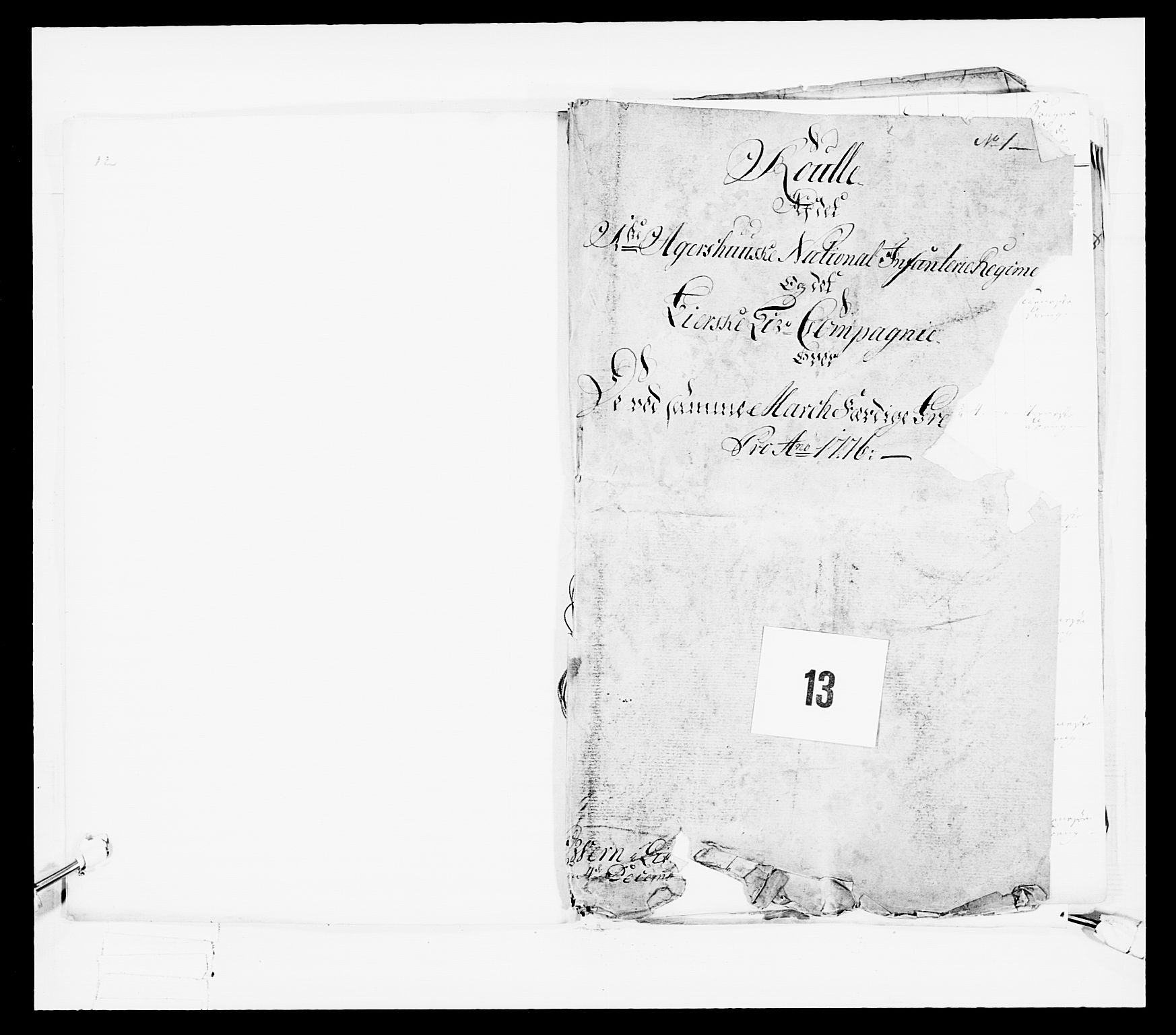 Generalitets- og kommissariatskollegiet, Det kongelige norske kommissariatskollegium, AV/RA-EA-5420/E/Eh/L0038: 1. Akershusiske nasjonale infanteriregiment, 1776-1788, s. 66
