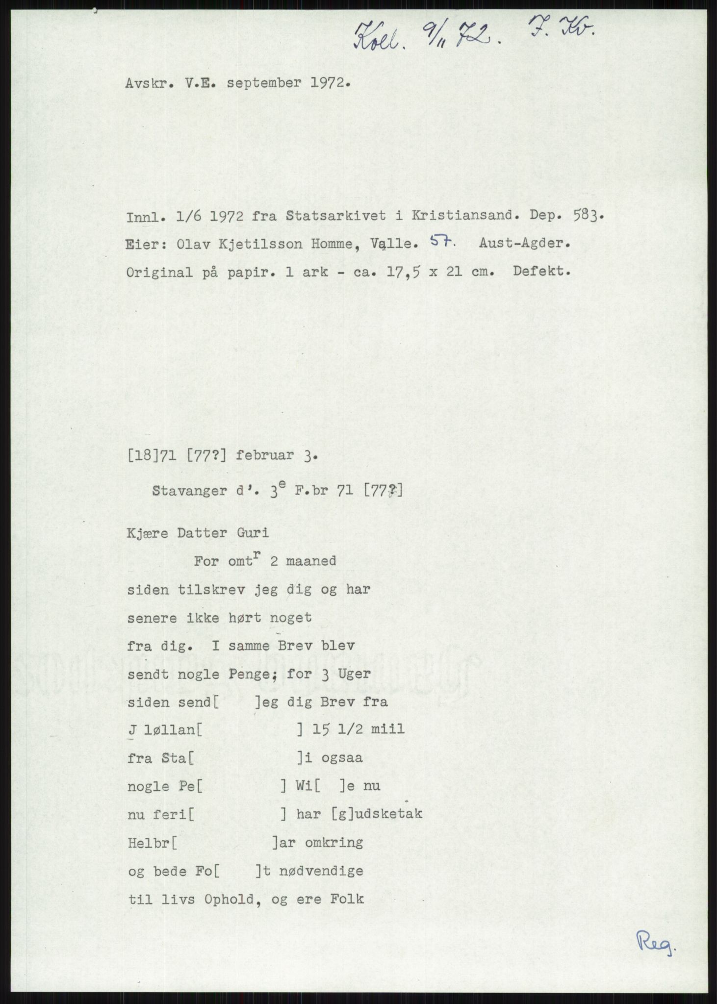 Samlinger til kildeutgivelse, Diplomavskriftsamlingen, RA/EA-4053/H/Ha, s. 3942