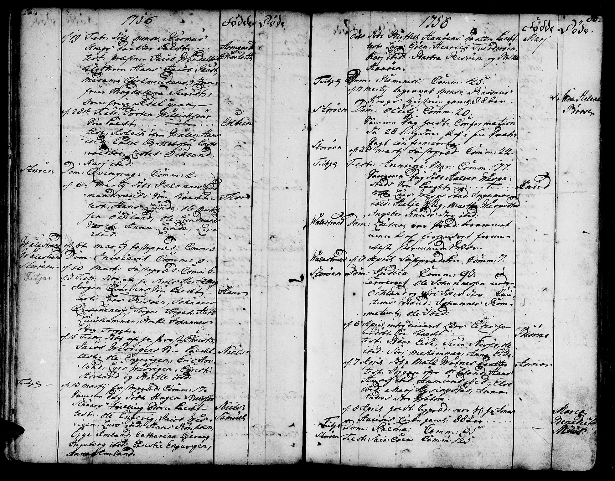 Stord sokneprestembete, SAB/A-78201/H/Haa: Ministerialbok nr. A 2, 1744-1777, s. 86