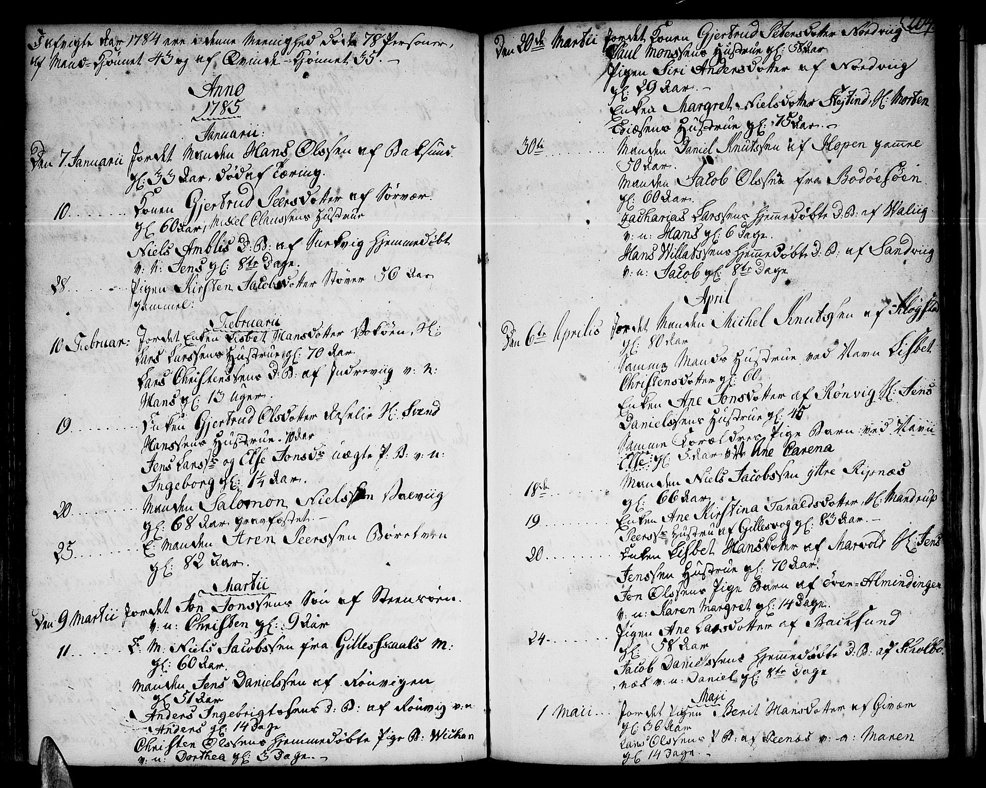 Ministerialprotokoller, klokkerbøker og fødselsregistre - Nordland, AV/SAT-A-1459/801/L0003: Ministerialbok nr. 801A03, 1762-1795, s. 204