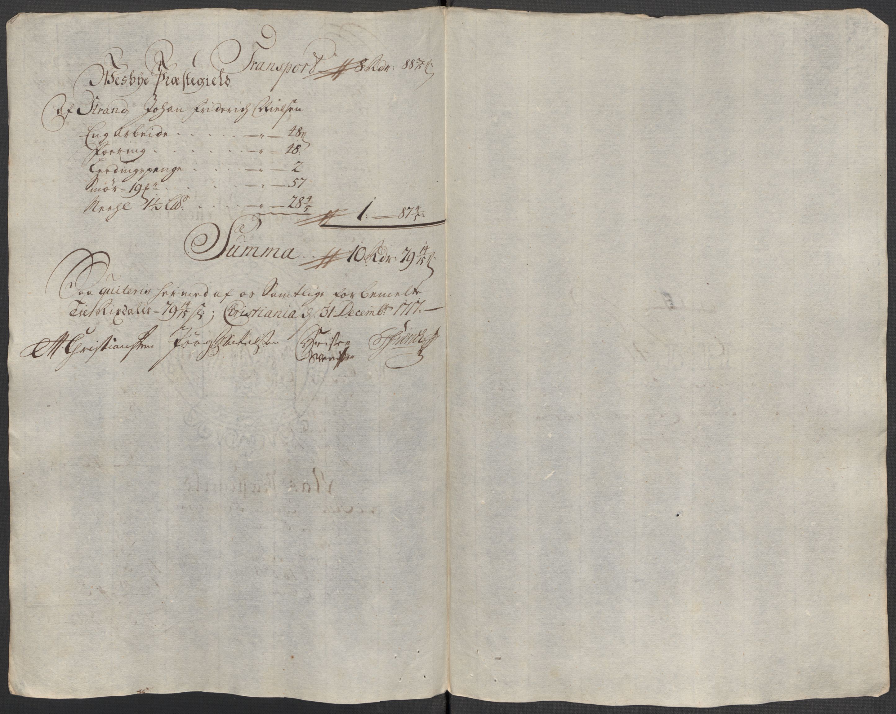 Rentekammeret inntil 1814, Reviderte regnskaper, Fogderegnskap, AV/RA-EA-4092/R10/L0455: Fogderegnskap Aker og Follo, 1717, s. 327