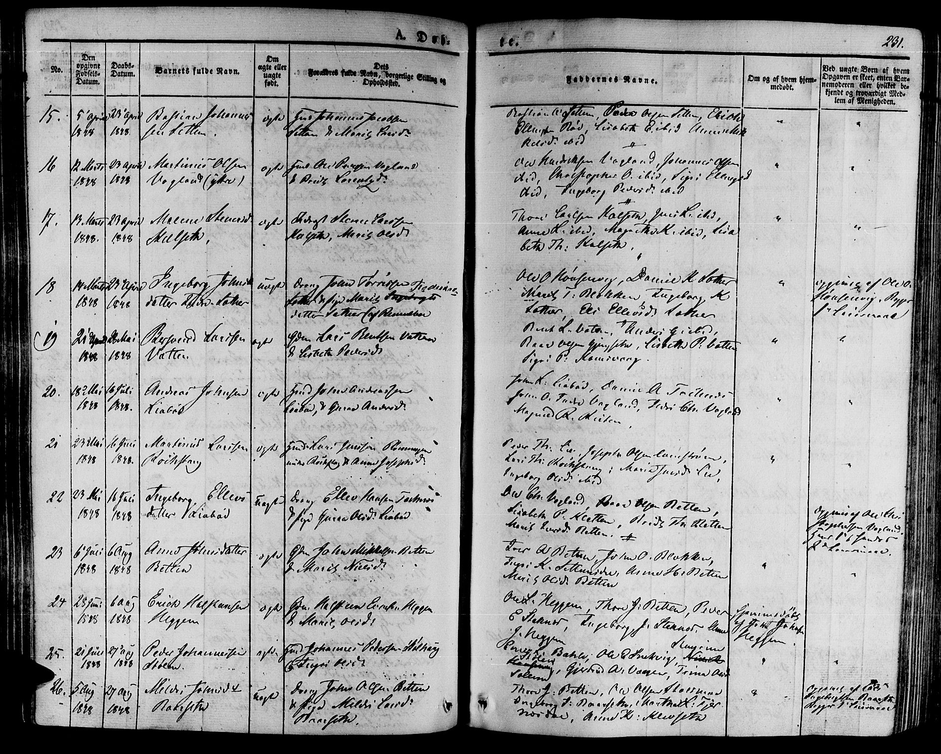 Ministerialprotokoller, klokkerbøker og fødselsregistre - Møre og Romsdal, AV/SAT-A-1454/592/L1025: Ministerialbok nr. 592A03 /2, 1831-1849, s. 231