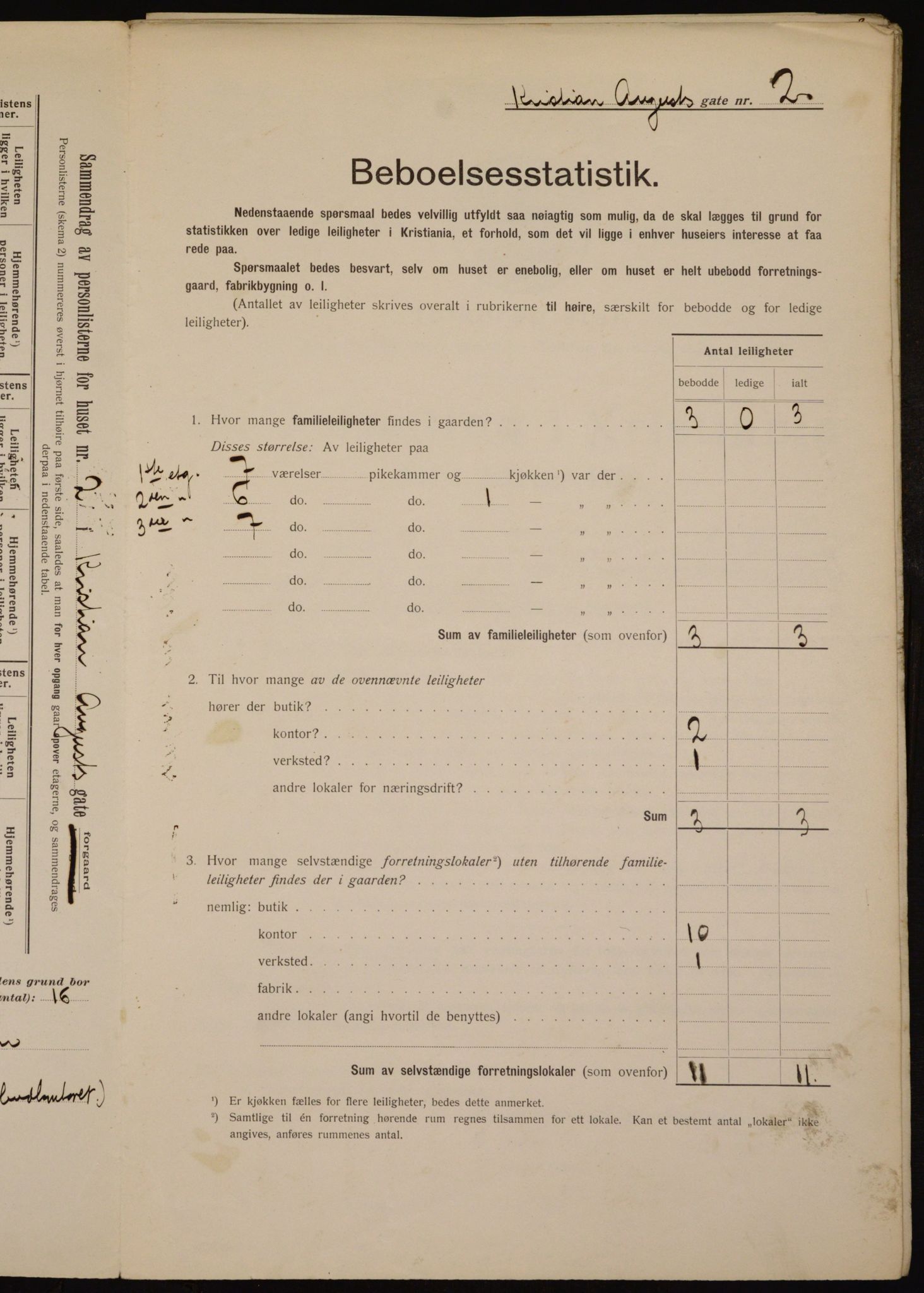 OBA, Kommunal folketelling 1.2.1912 for Kristiania, 1912, s. 54191