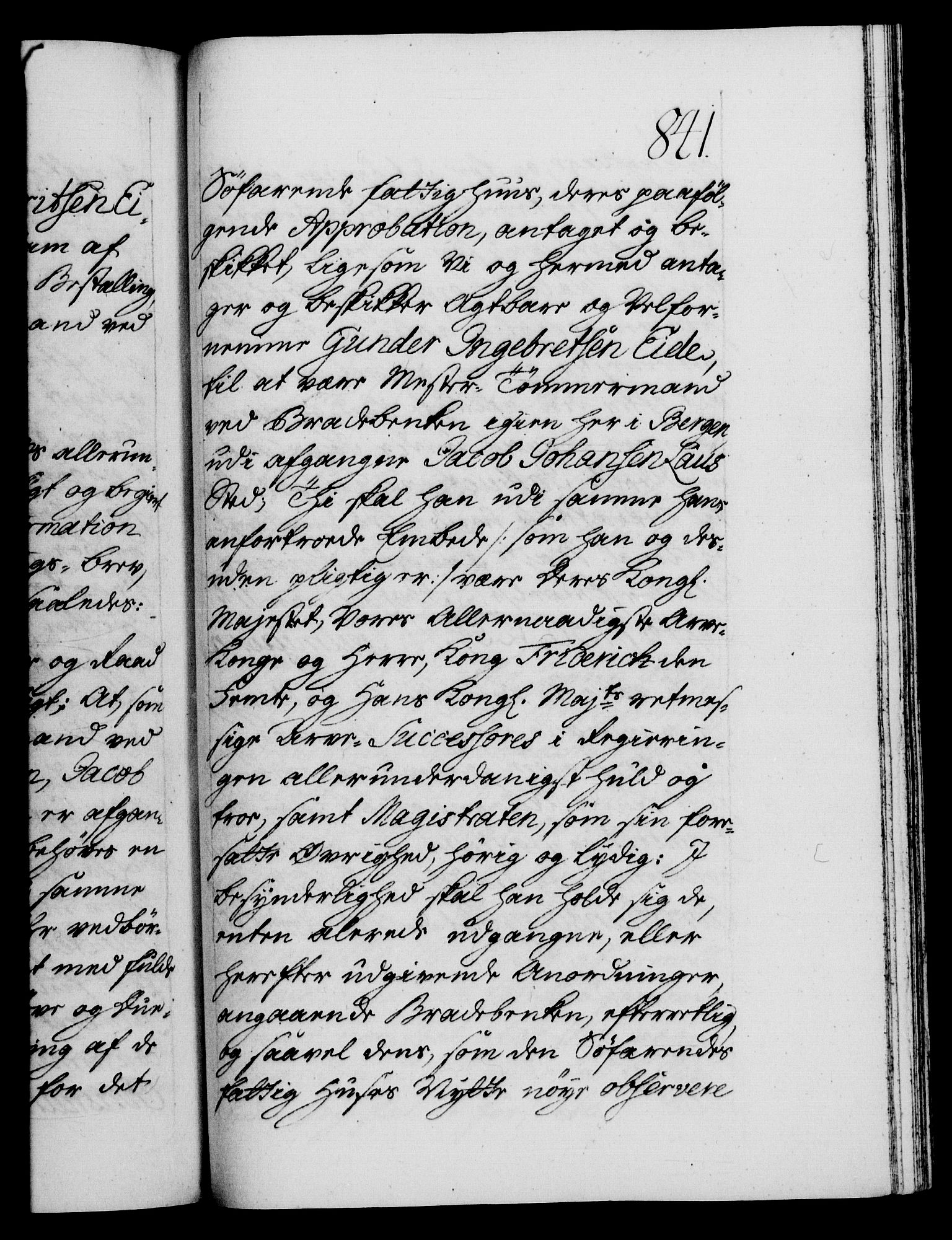 Danske Kanselli 1572-1799, AV/RA-EA-3023/F/Fc/Fca/Fcaa/L0039: Norske registre, 1755-1756, s. 841a