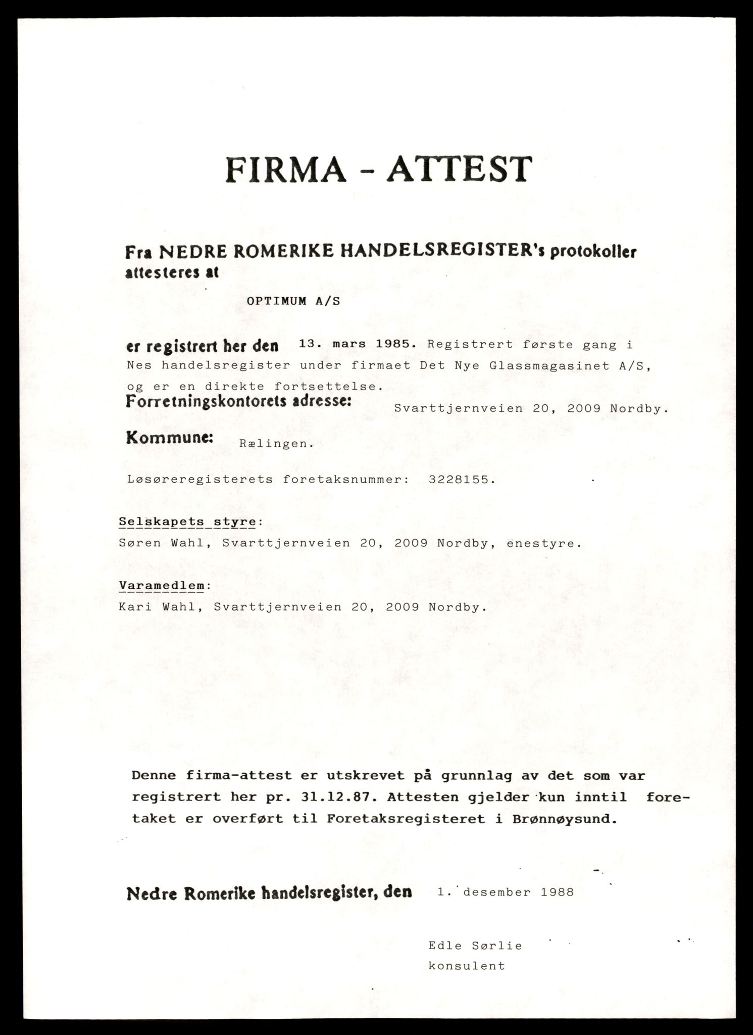 Nedre Romerike sorenskriveri, AV/SAT-A-10469/K/Ke/Ked/L0017: Enkeltmannsforetak, aksjeselskap og andelslag, Op - Rec, 1944-1989