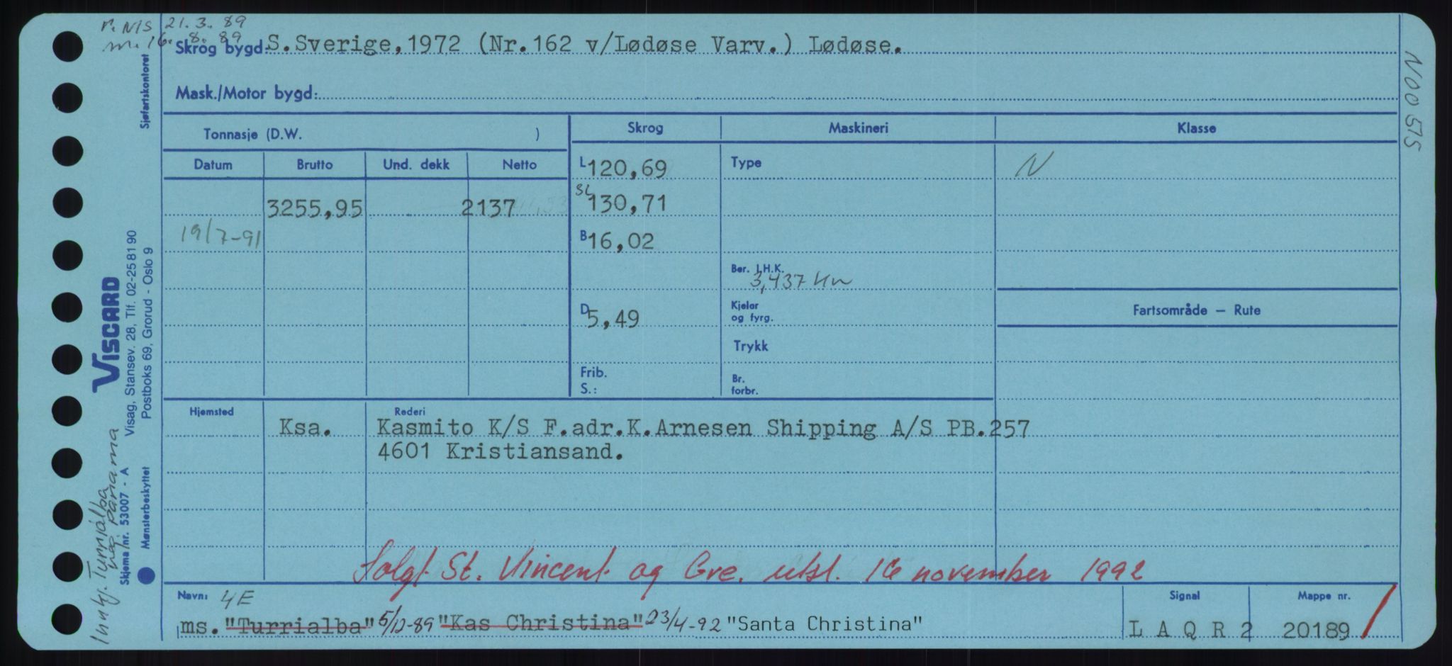 Sjøfartsdirektoratet med forløpere, Skipsmålingen, AV/RA-S-1627/H/Hd/L0032: Fartøy, San-Seve, s. 149