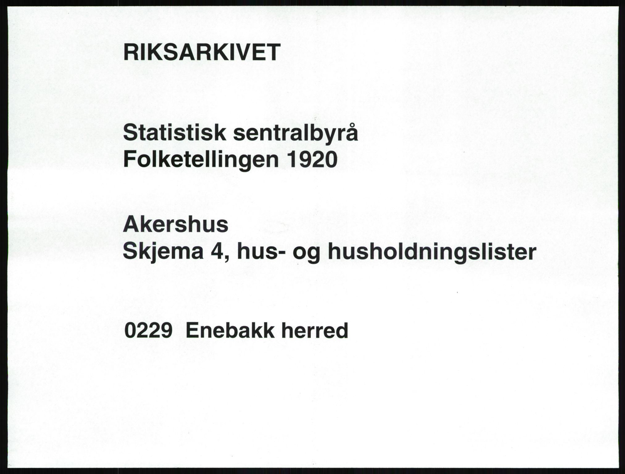 SAO, Folketelling 1920 for 0229 Enebakk herred, 1920, s. 38