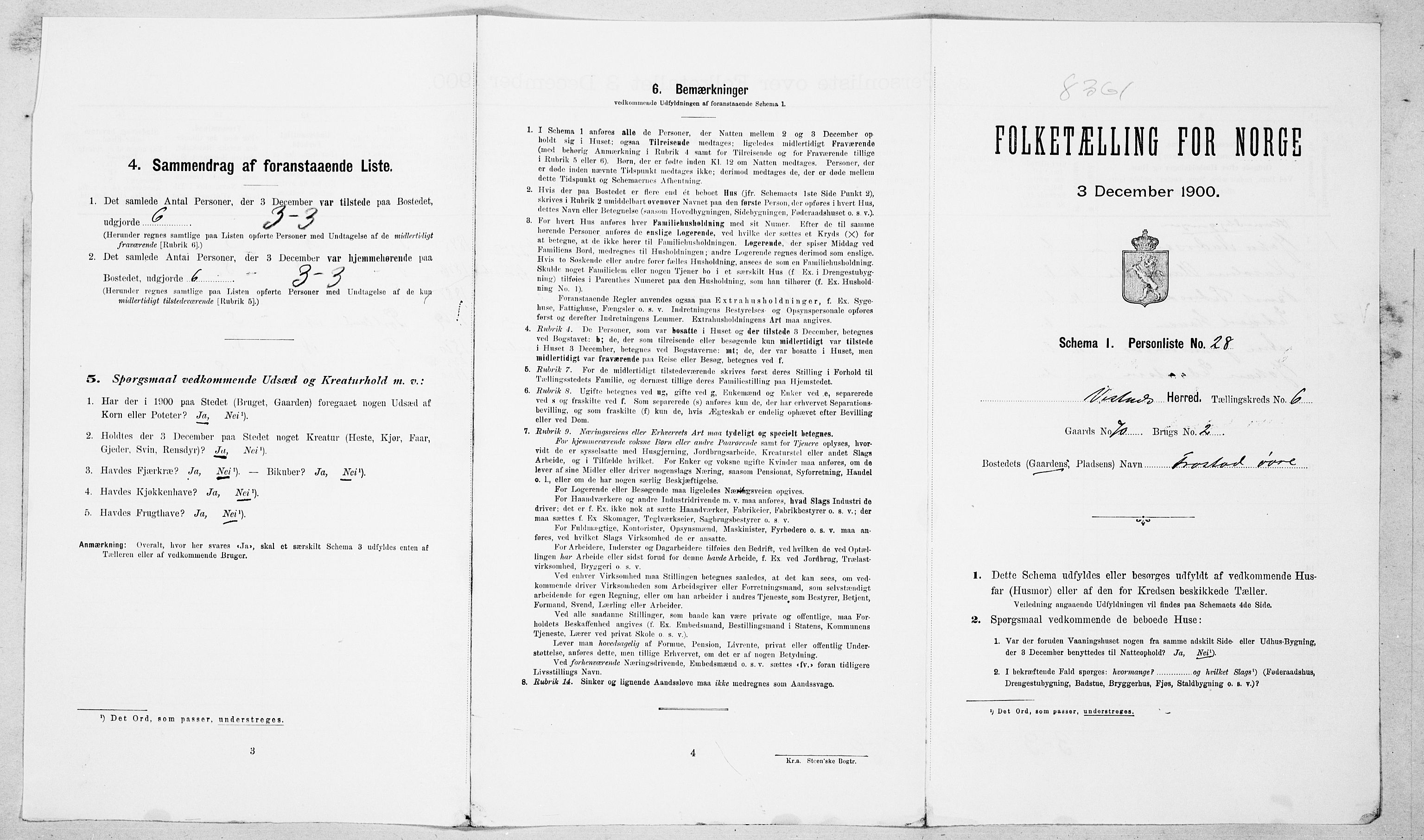 SAT, Folketelling 1900 for 1535 Vestnes herred, 1900, s. 665