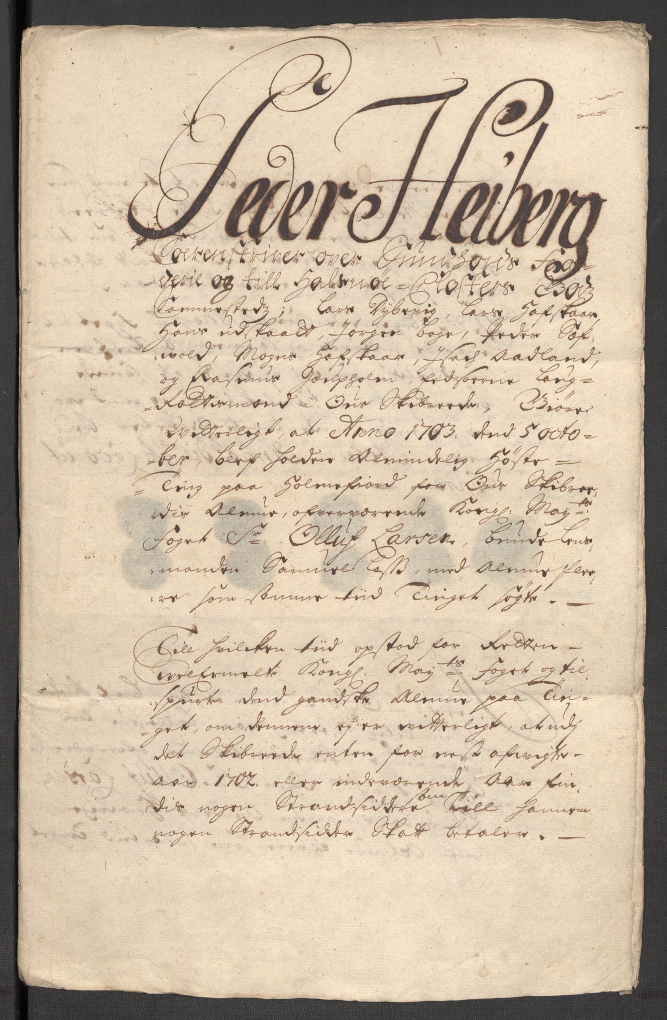 Rentekammeret inntil 1814, Reviderte regnskaper, Fogderegnskap, RA/EA-4092/R48/L2981: Fogderegnskap Sunnhordland og Hardanger, 1703, s. 152