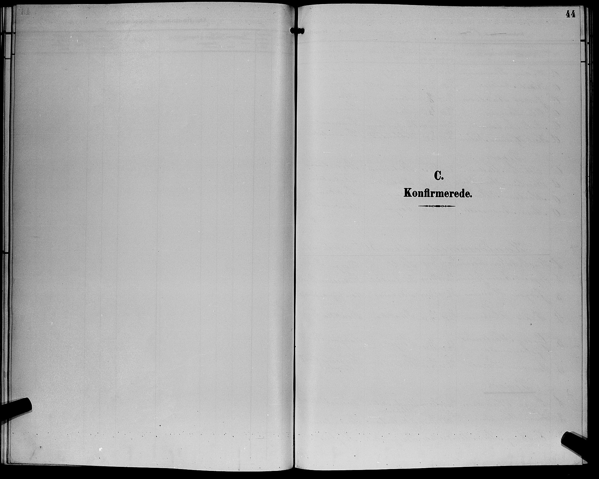 Eiker kirkebøker, SAKO/A-4/G/Gb/L0004: Klokkerbok nr. II 4, 1894-1900, s. 44