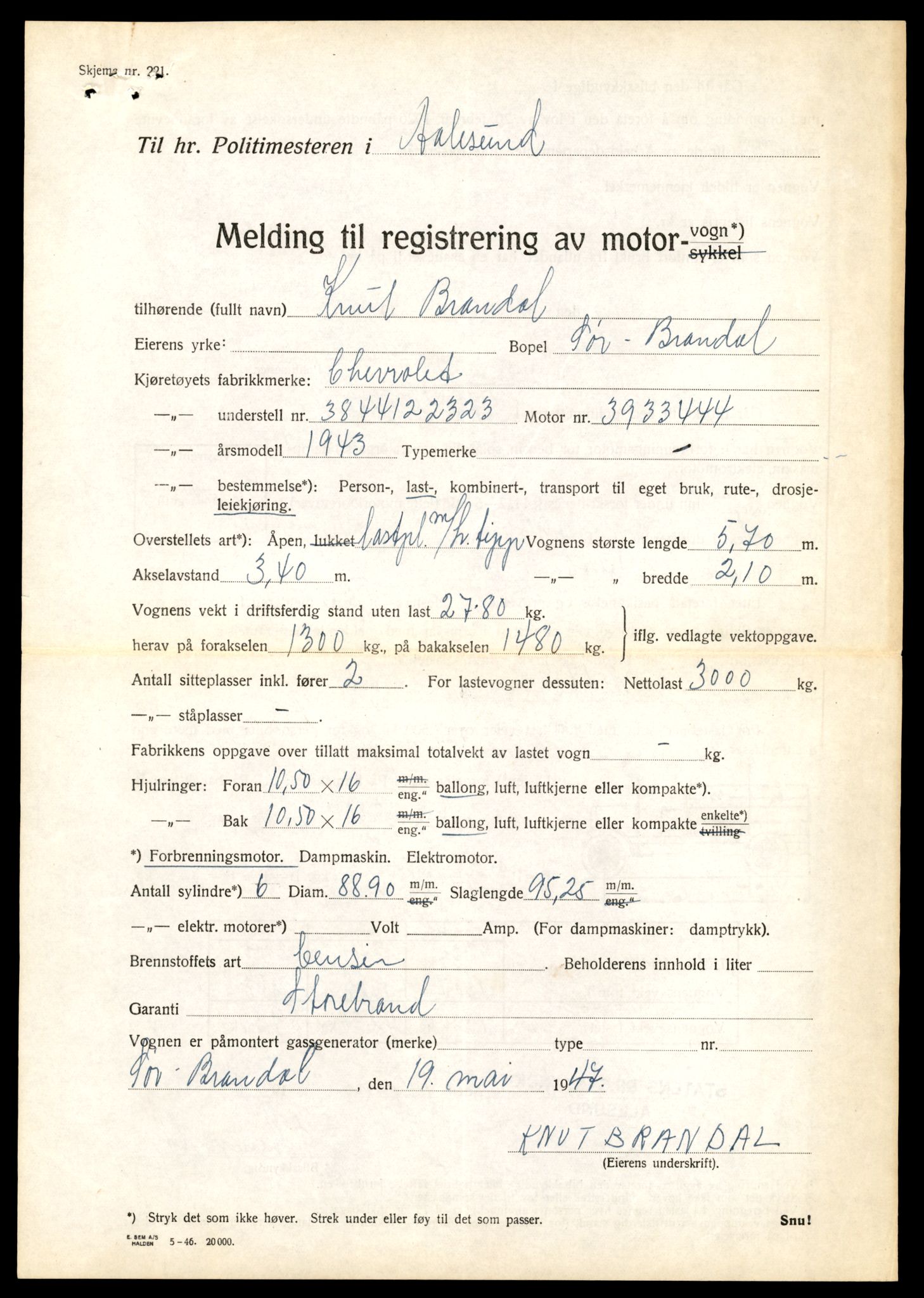 Møre og Romsdal vegkontor - Ålesund trafikkstasjon, AV/SAT-A-4099/F/Fe/L0032: Registreringskort for kjøretøy T 11997 - T 12149, 1927-1998, s. 1509