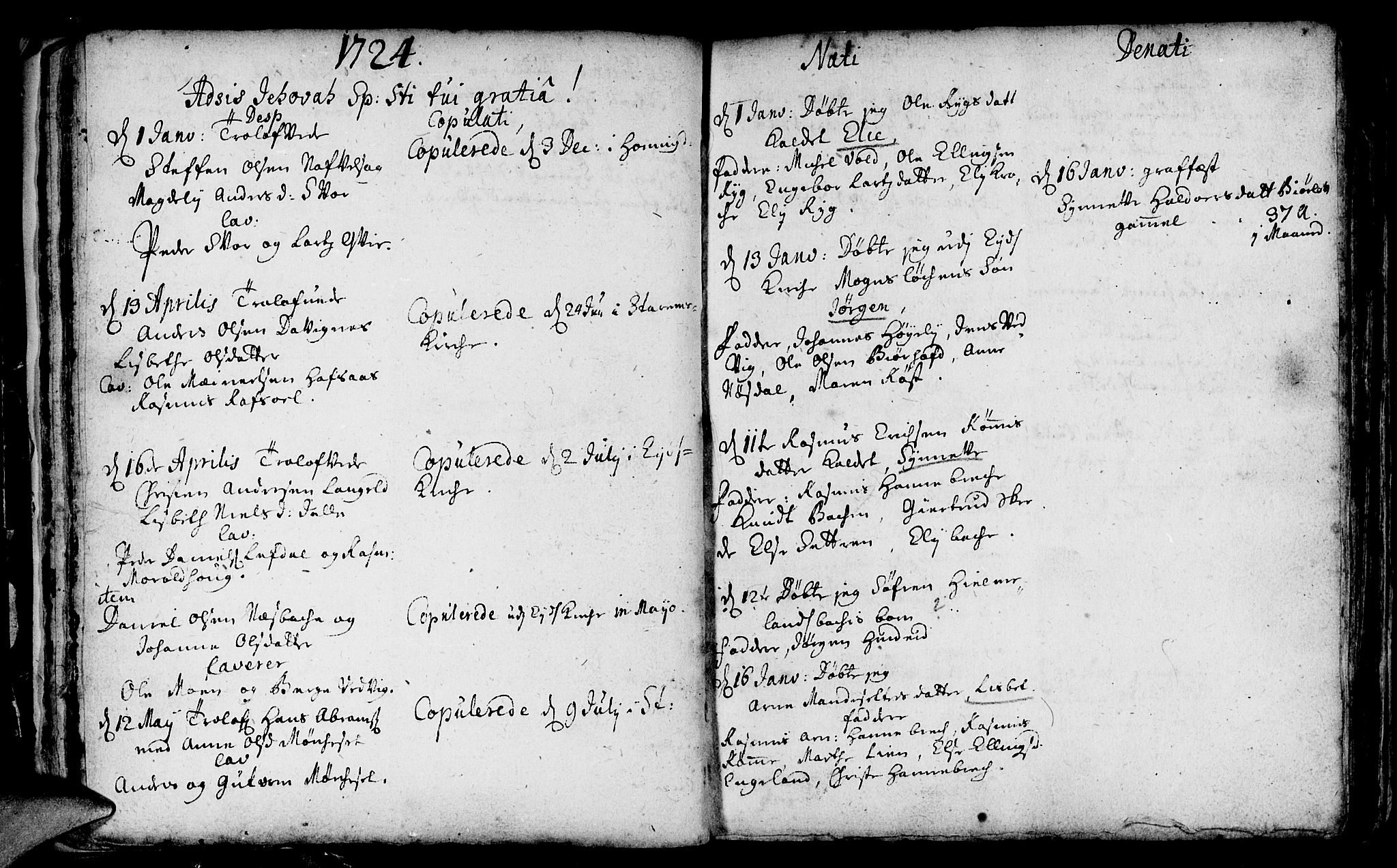 Eid sokneprestembete, AV/SAB-A-82301/H/Haa/Haaa/L0001: Ministerialbok nr. A 1, 1722-1740, s. 16