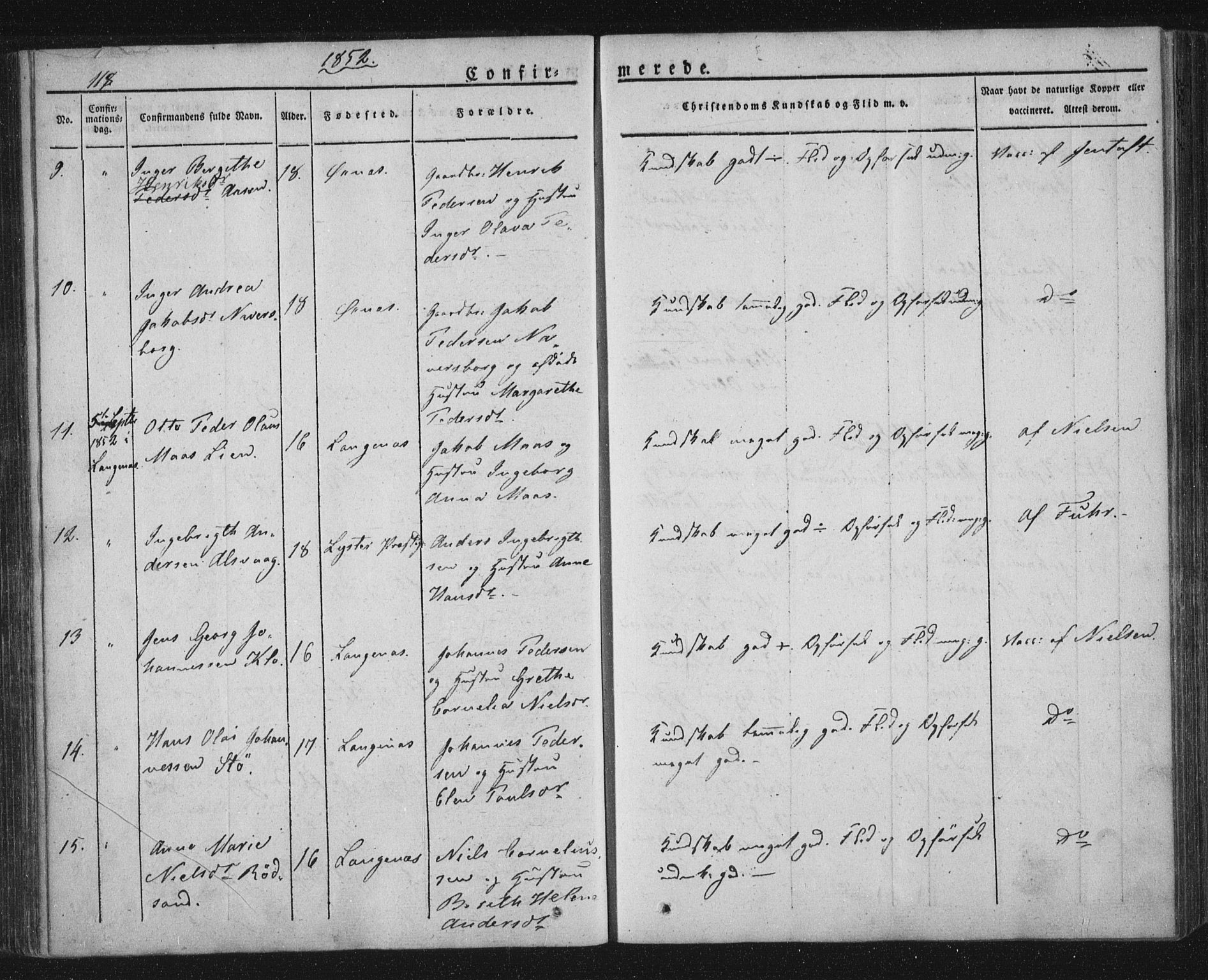 Ministerialprotokoller, klokkerbøker og fødselsregistre - Nordland, AV/SAT-A-1459/893/L1332: Ministerialbok nr. 893A05, 1841-1858, s. 118