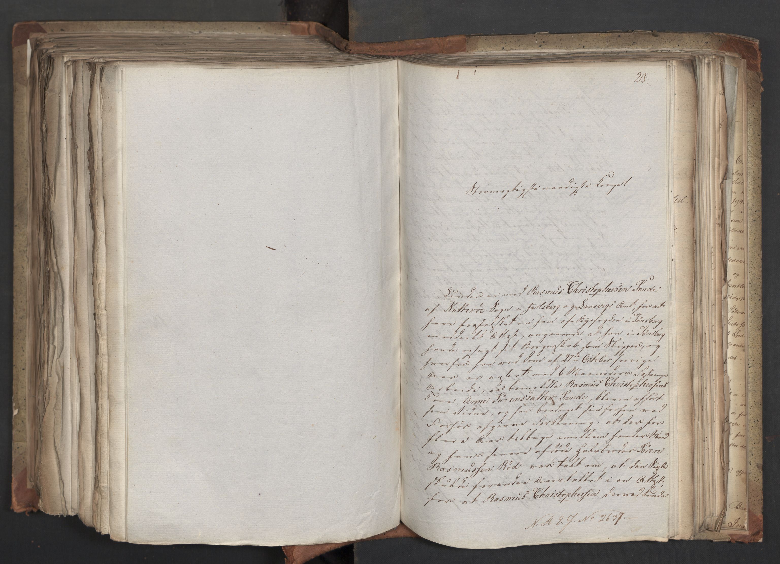 Statsrådsavdelingen i Stockholm, AV/RA-S-1003/D/Da/L0042: Regjeringsinnstillinger nr. 2467-2705, 1825, s. 493