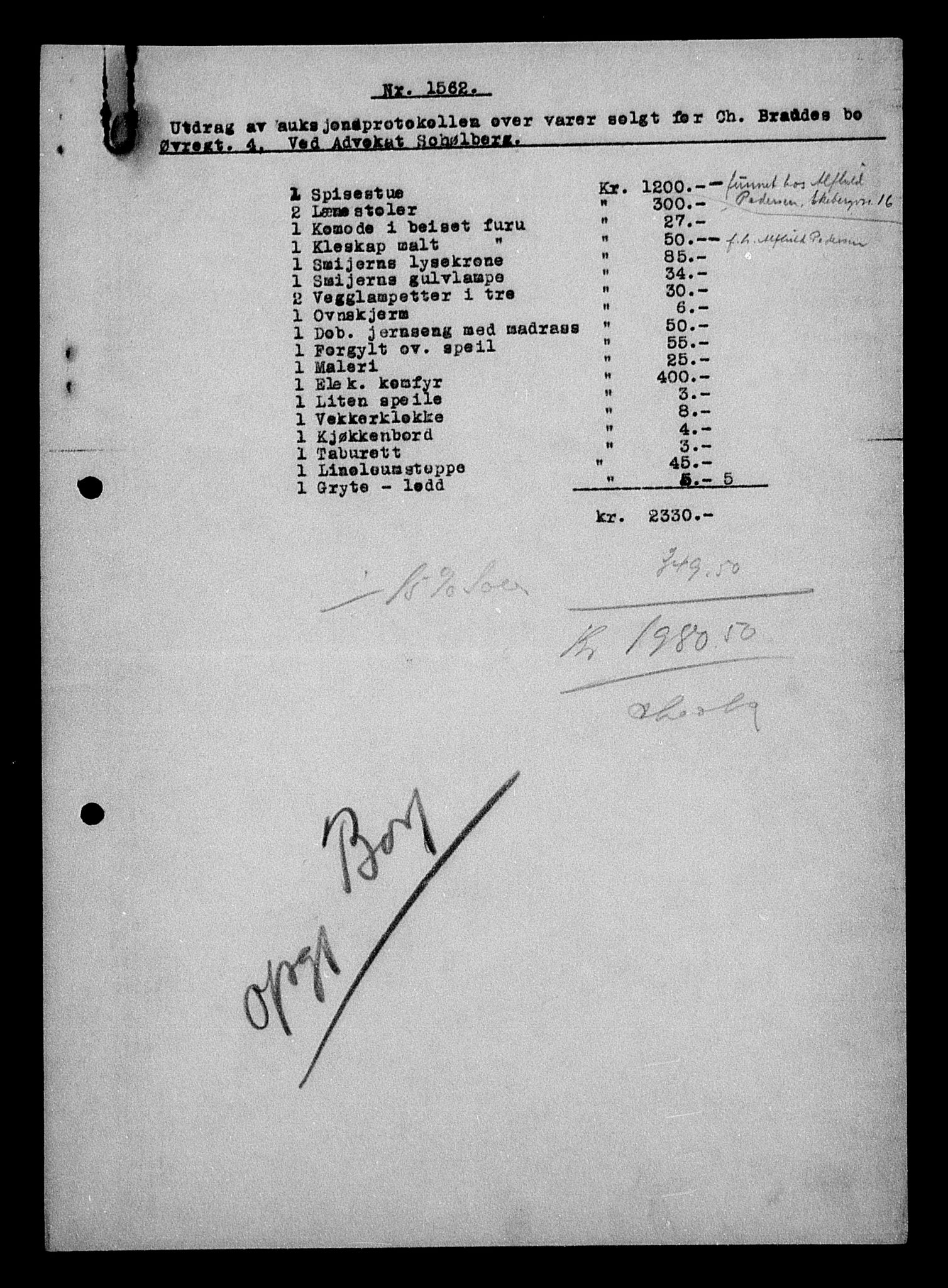 Justisdepartementet, Tilbakeføringskontoret for inndratte formuer, AV/RA-S-1564/H/Hc/Hcc/L0927: --, 1945-1947, s. 581