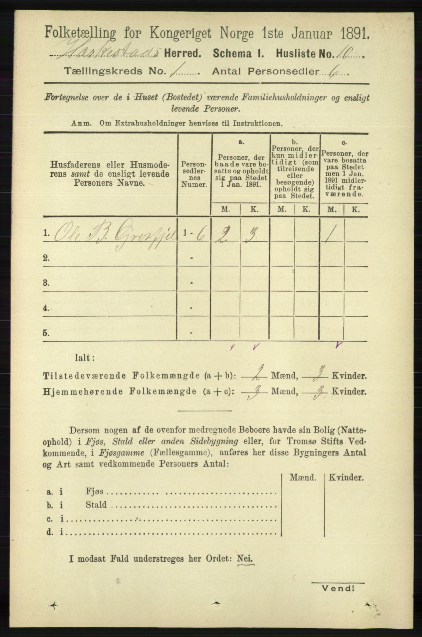 RA, Folketelling 1891 for 1113 Heskestad herred, 1891, s. 28