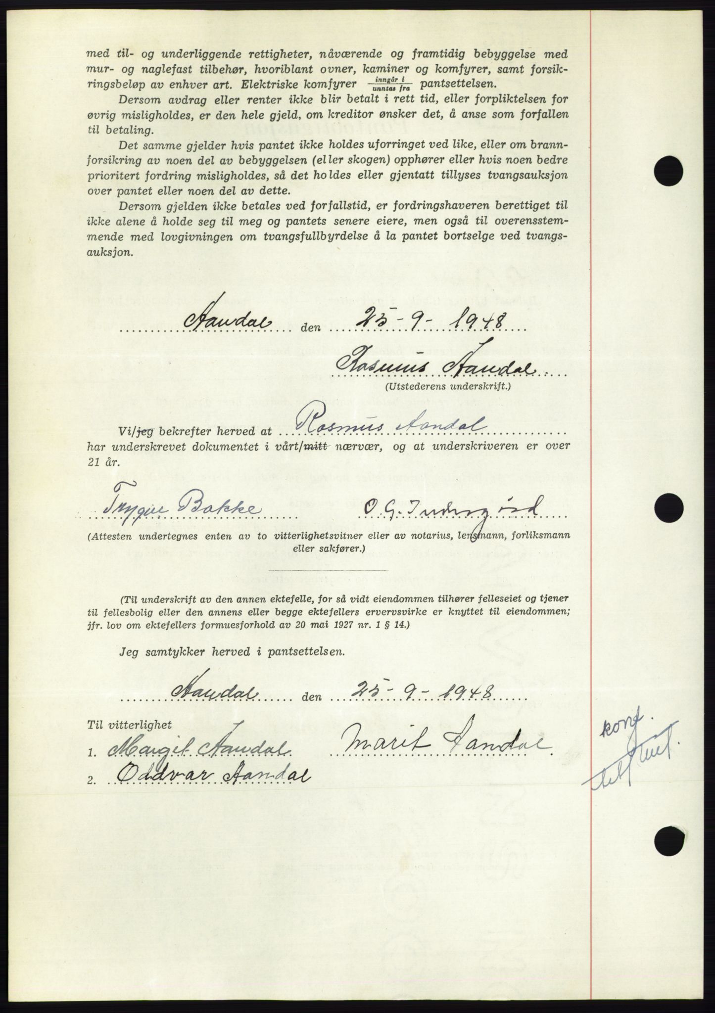 Nordmøre sorenskriveri, AV/SAT-A-4132/1/2/2Ca: Pantebok nr. B99, 1948-1948, Dagboknr: 2729/1948