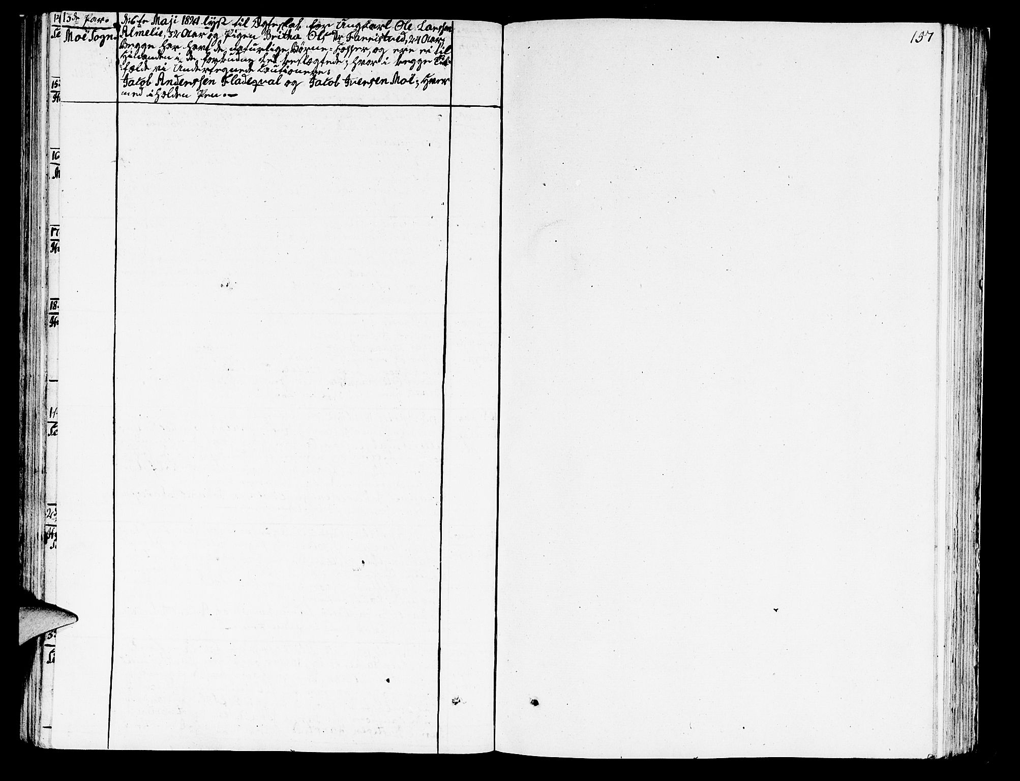 Hosanger sokneprestembete, SAB/A-75801/H/Haa: Ministerialbok nr. A 4, 1811-1821, s. 157