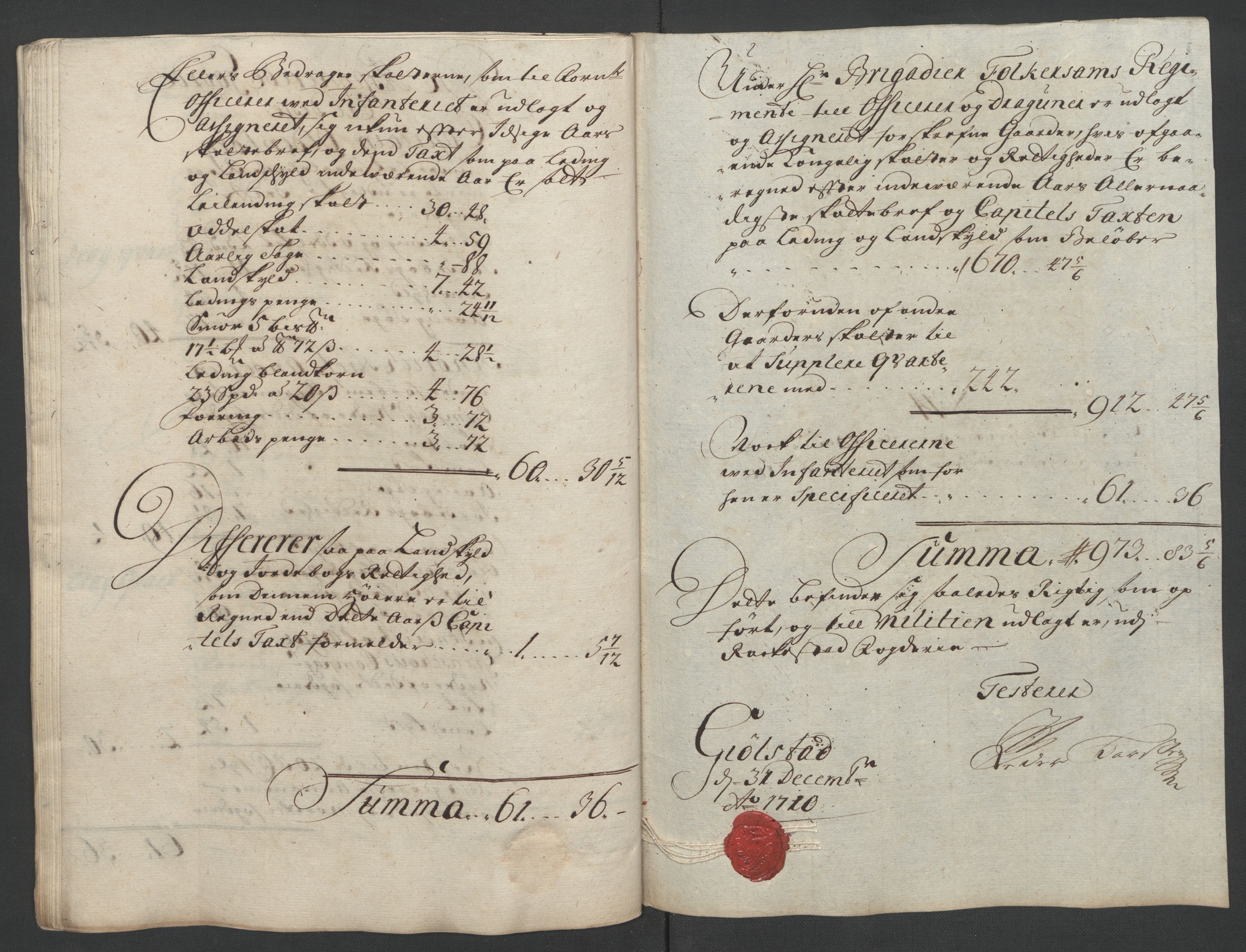 Rentekammeret inntil 1814, Reviderte regnskaper, Fogderegnskap, AV/RA-EA-4092/R07/L0302: Fogderegnskap Rakkestad, Heggen og Frøland, 1710, s. 262