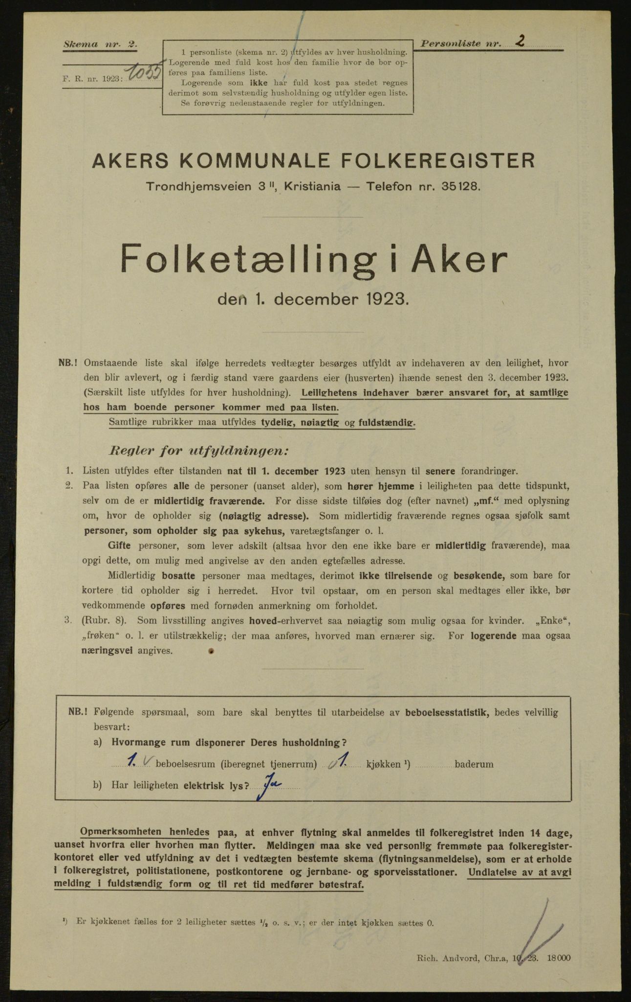 , Kommunal folketelling 1.12.1923 for Aker, 1923, s. 29247