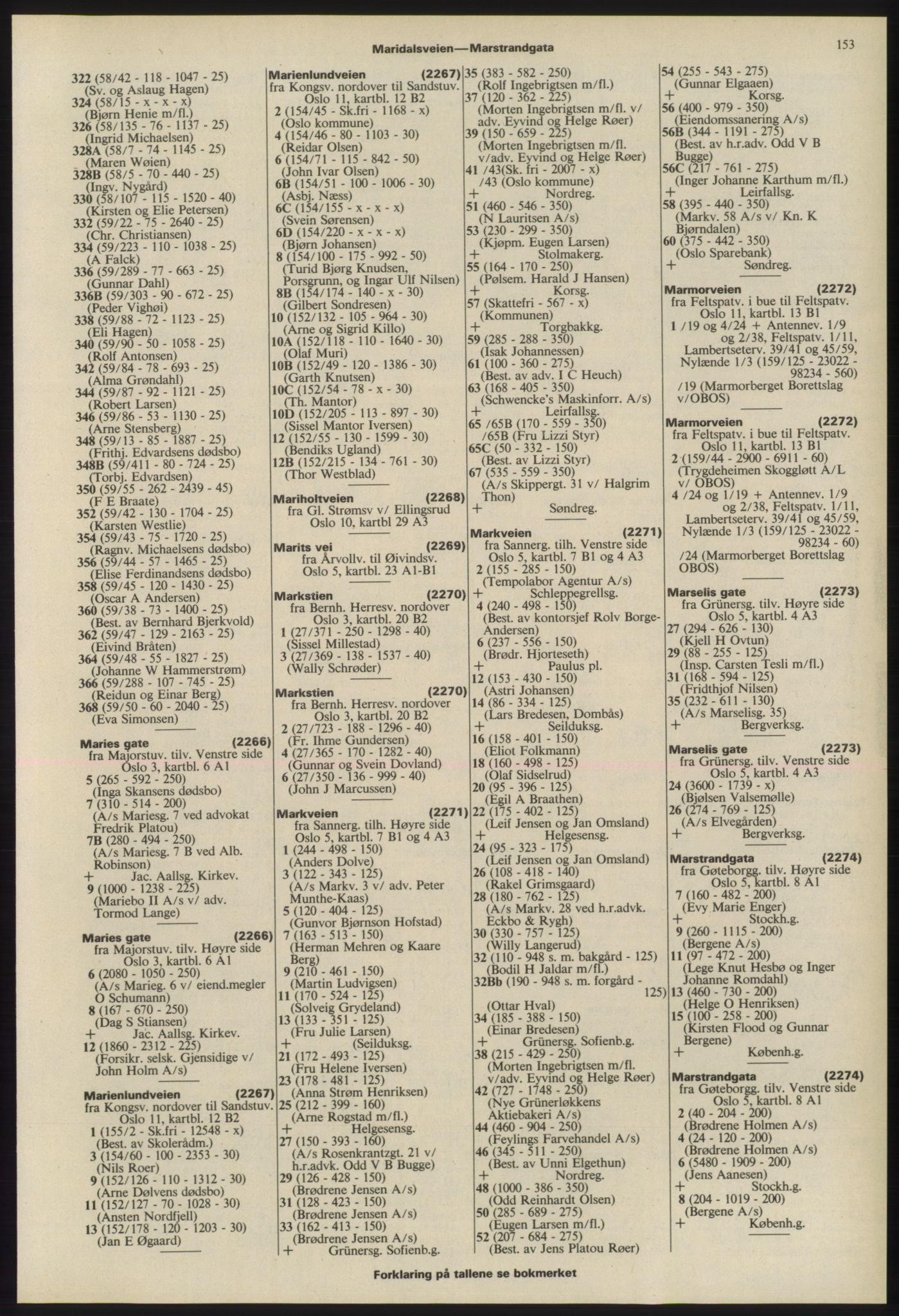 Kristiania/Oslo adressebok, PUBL/-, 1975-1976, s. 153