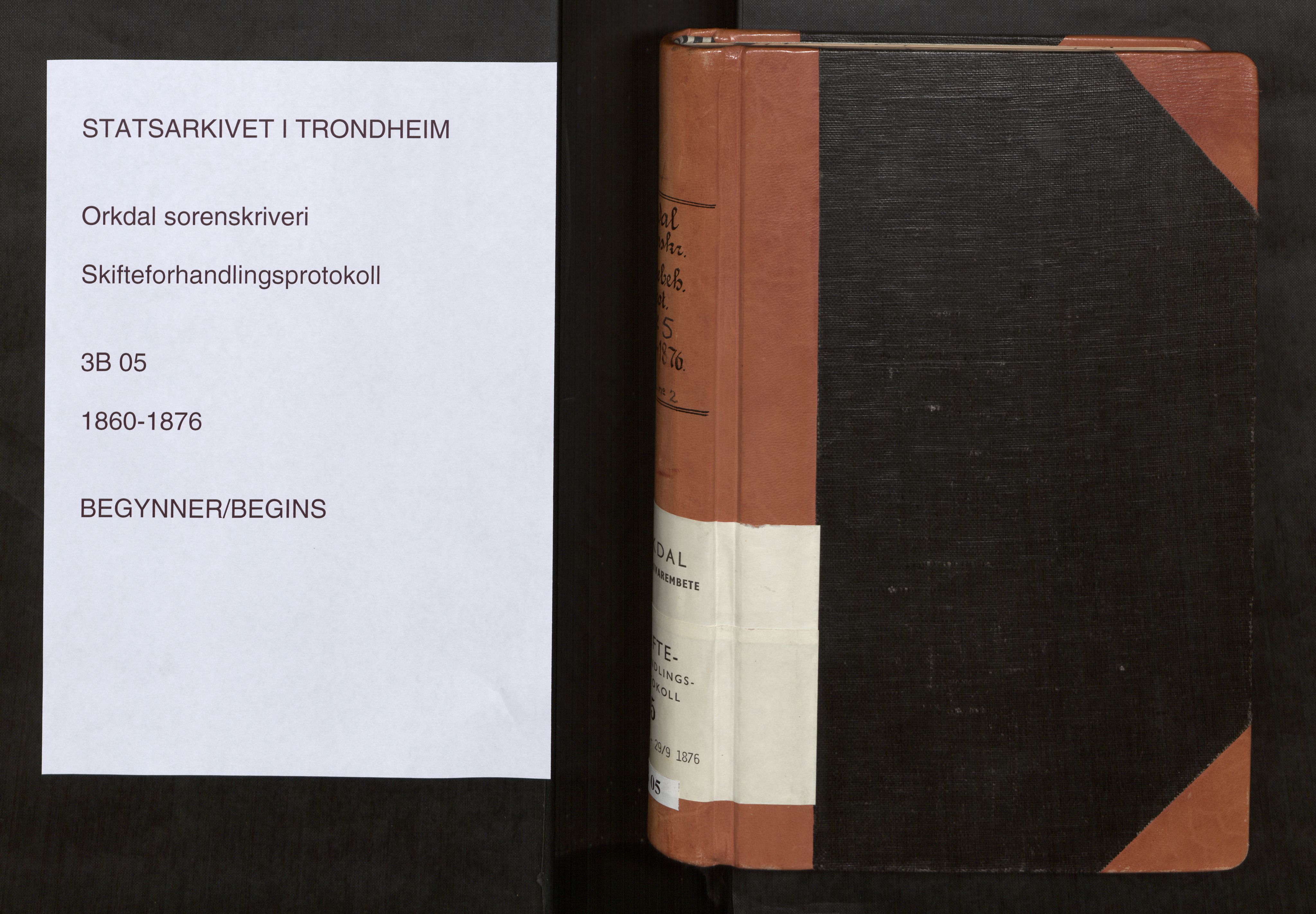 Orkdal sorenskriveri, AV/SAT-A-4169/1/3/3B/L0005: Skiftebehandlingsprotokoll, 1860-1876