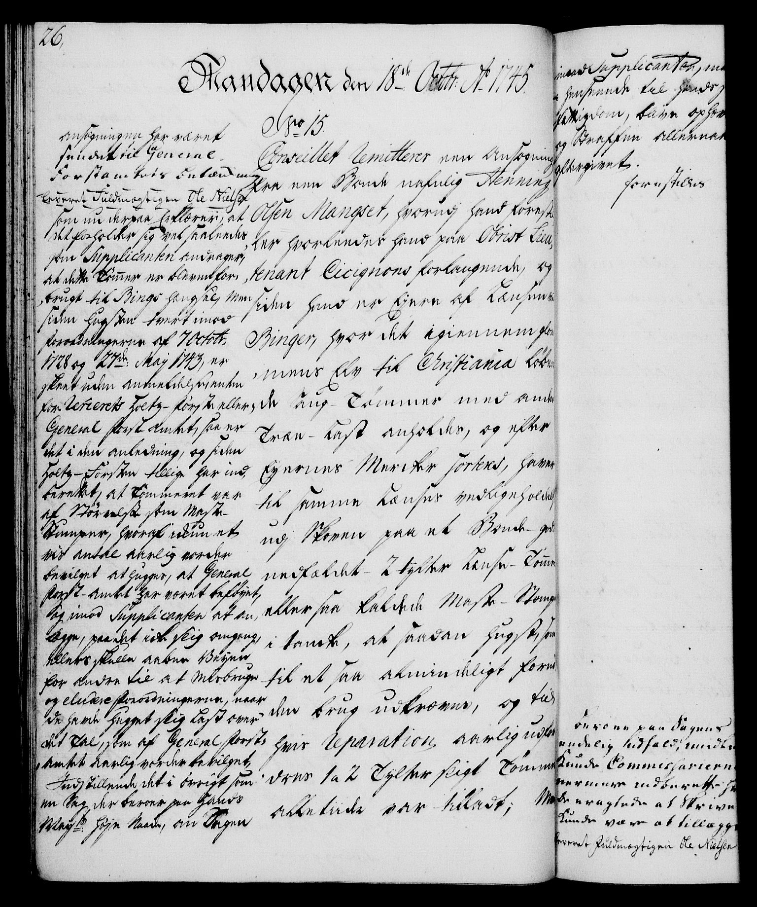Rentekammeret, Kammerkanselliet, AV/RA-EA-3111/G/Gh/Gha/L0027: Norsk ekstraktmemorialprotokoll (merket RK 53.72), 1745-1746, s. 26
