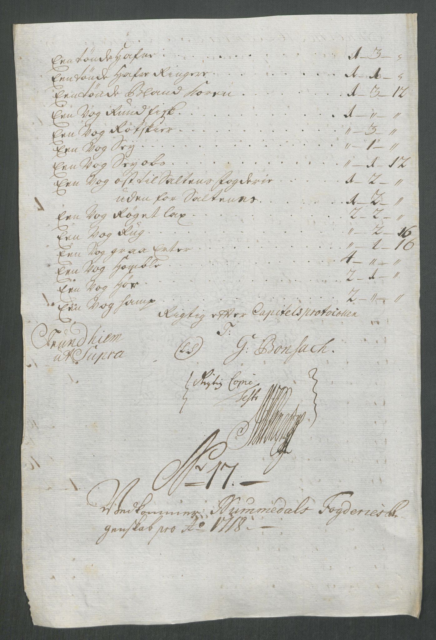 Rentekammeret inntil 1814, Reviderte regnskaper, Fogderegnskap, AV/RA-EA-4092/R64/L4439: Fogderegnskap Namdal, 1718, s. 170