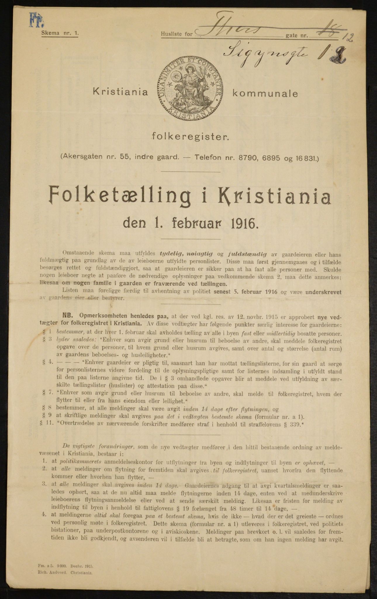 OBA, Kommunal folketelling 1.2.1916 for Kristiania, 1916, s. 97531