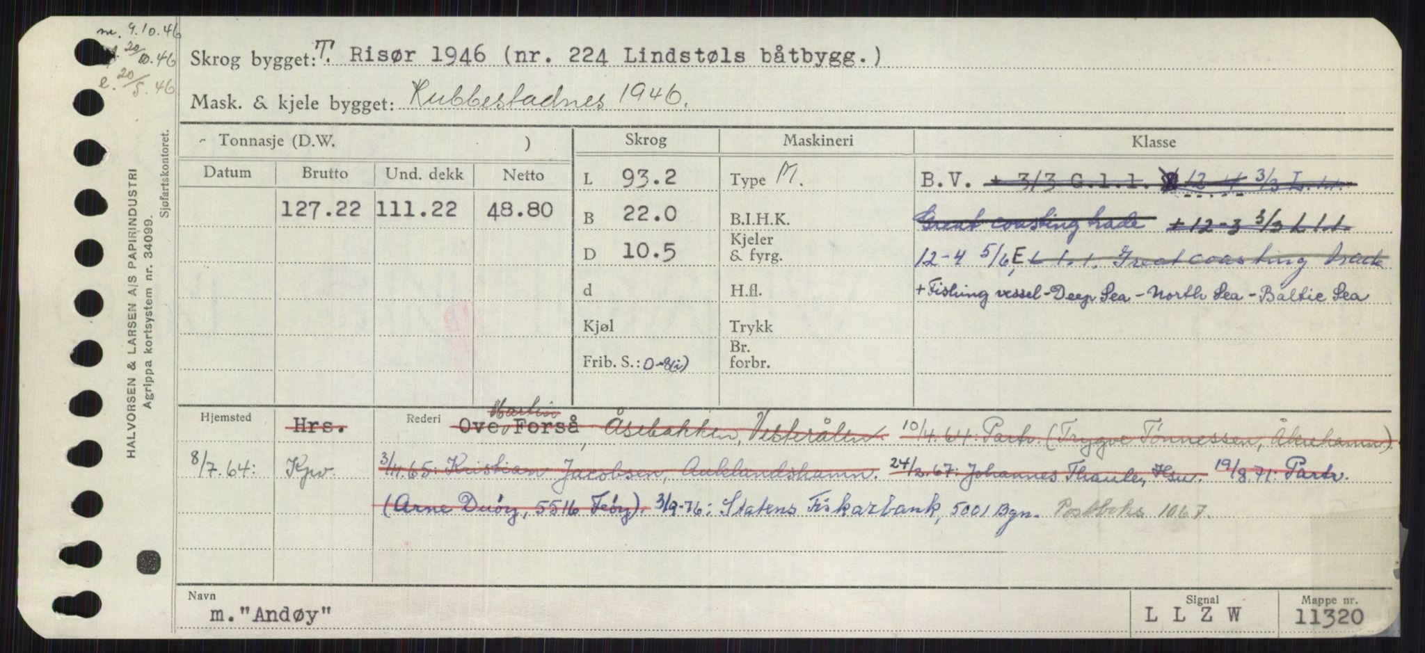 Sjøfartsdirektoratet med forløpere, Skipsmålingen, AV/RA-S-1627/H/Ha/L0001/0001: Fartøy, A-Eig / Fartøy A-Bjøn, s. 249
