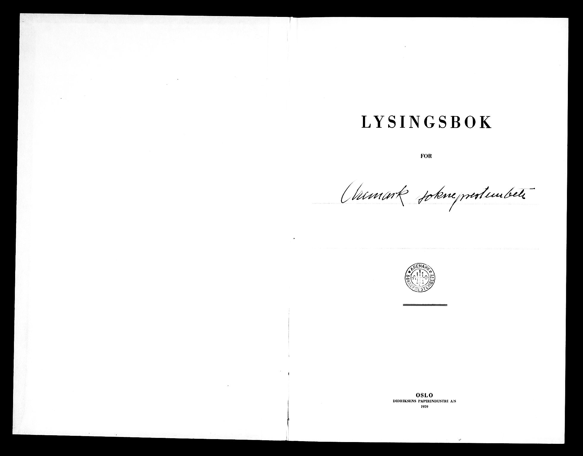 Aremark prestekontor Kirkebøker, SAO/A-10899/H/Ha/L0002: Lysningsprotokoll nr. 2, 1963-1969