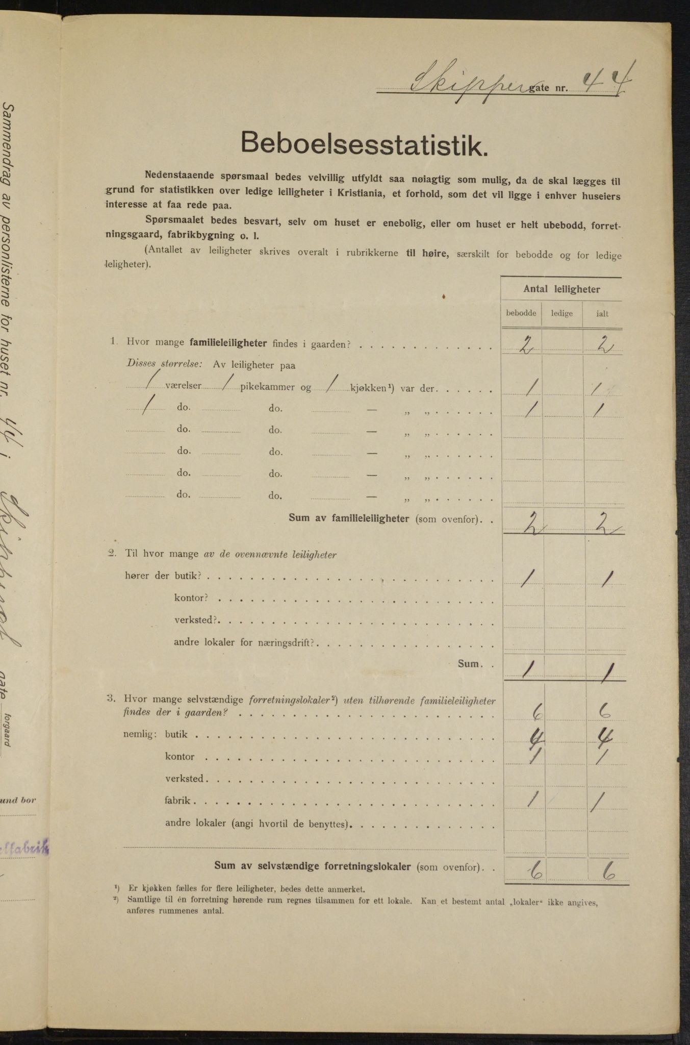 OBA, Kommunal folketelling 1.2.1915 for Kristiania, 1915, s. 95661