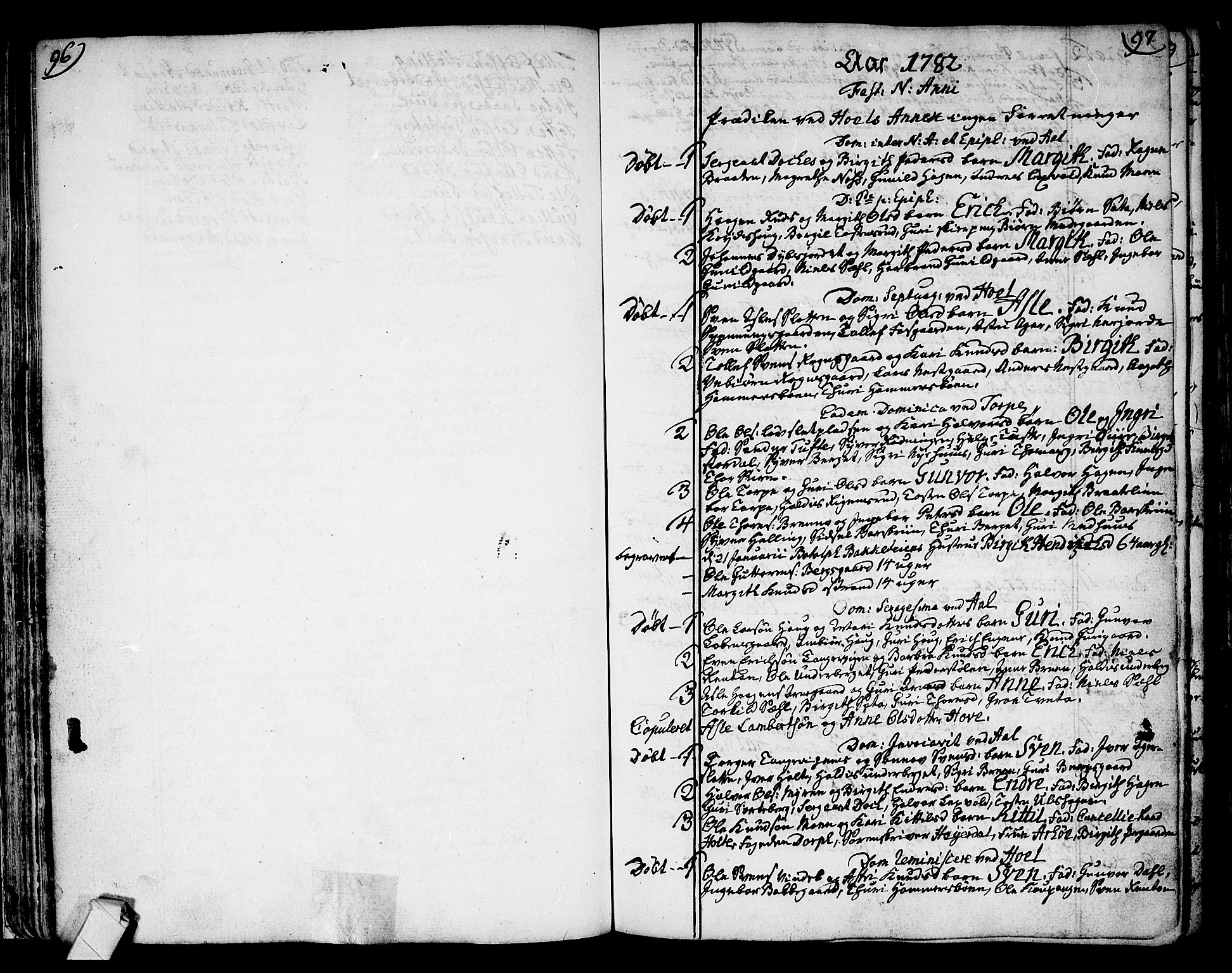 Ål kirkebøker, SAKO/A-249/F/Fa/L0002: Ministerialbok nr. I 2, 1771-1806, s. 96-97
